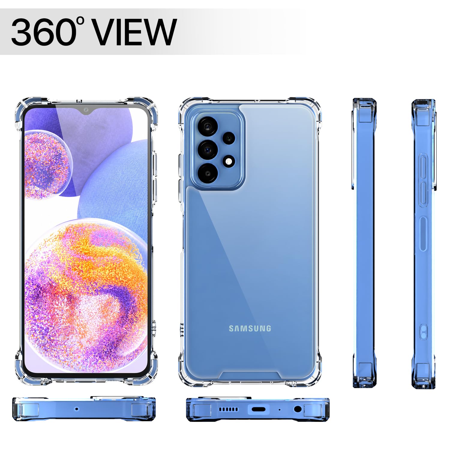 Pikkme Samsung A23 4G/A23 5G transparent mobile back cover – photo 7