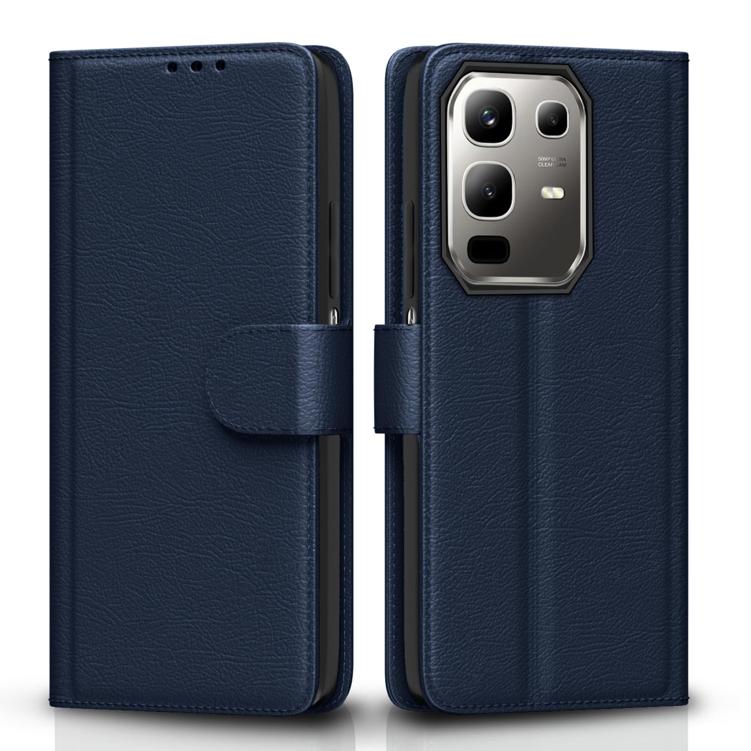 Pikkme Infinix Note 50x 5G Vintage Flip Cover (Blue)
