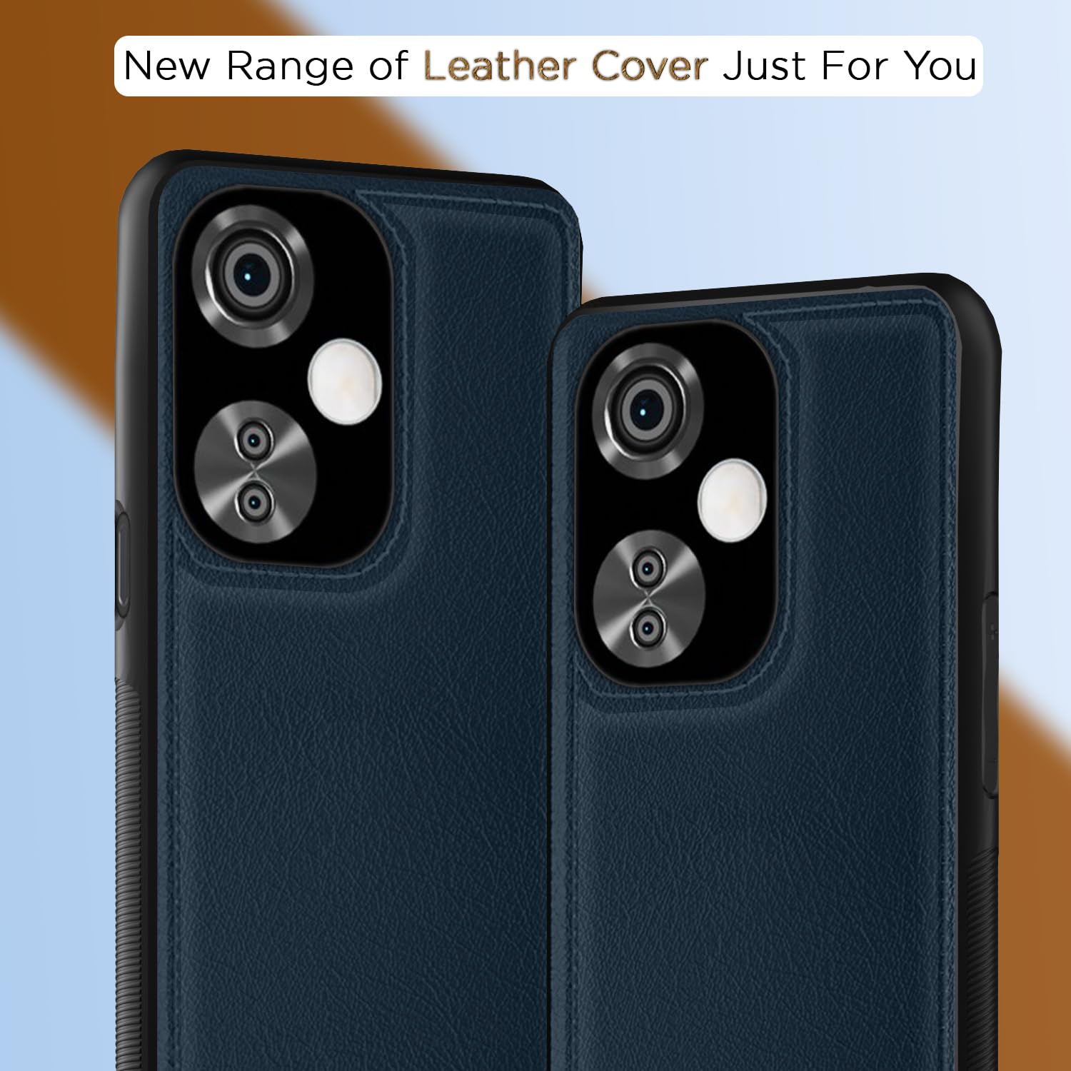 Pikkme OnePlus Nord CE 3 Lite 5G Leatherback Back Case | Blue