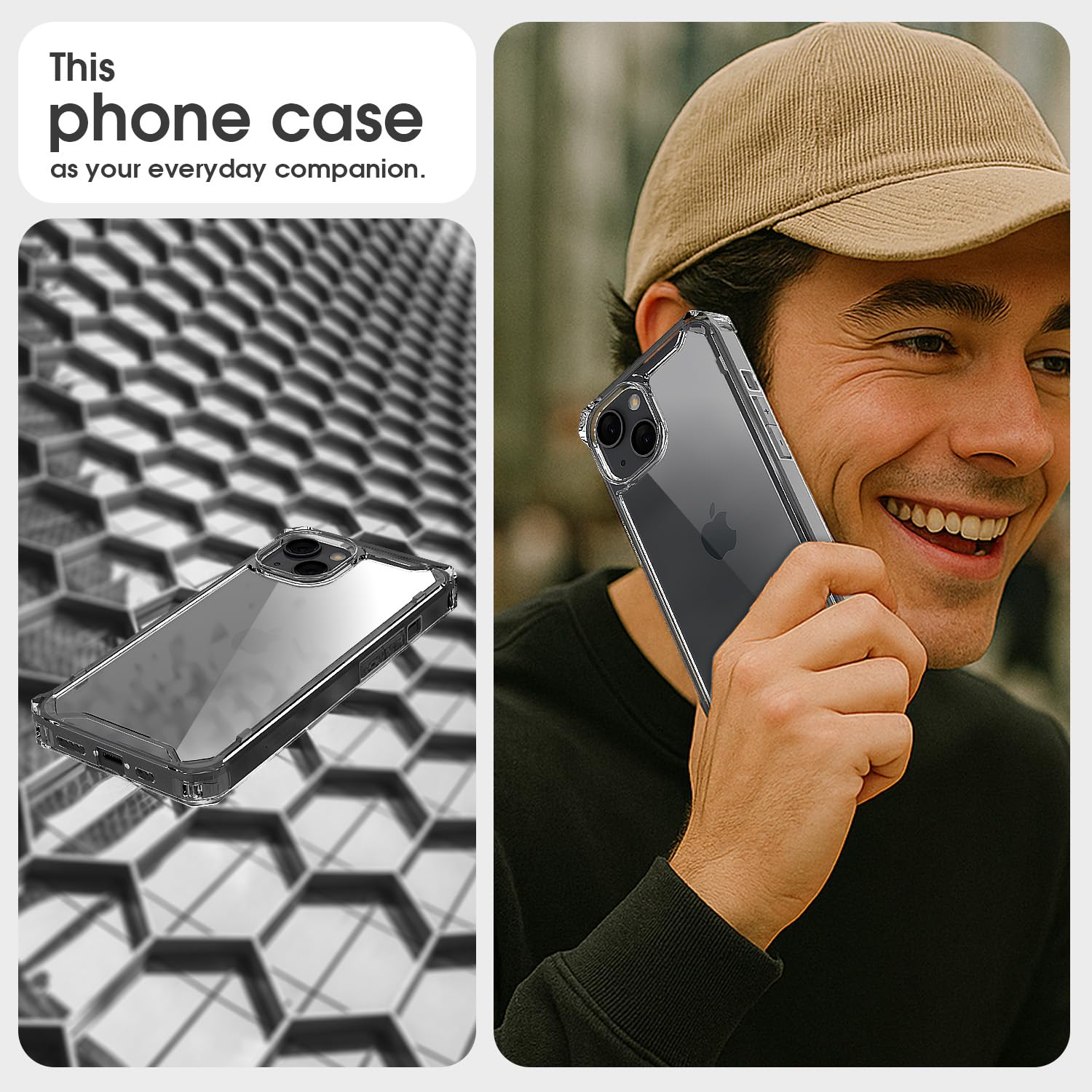 iPhone 15 Hybrid back cover in transparent by Pikkme – photo 6