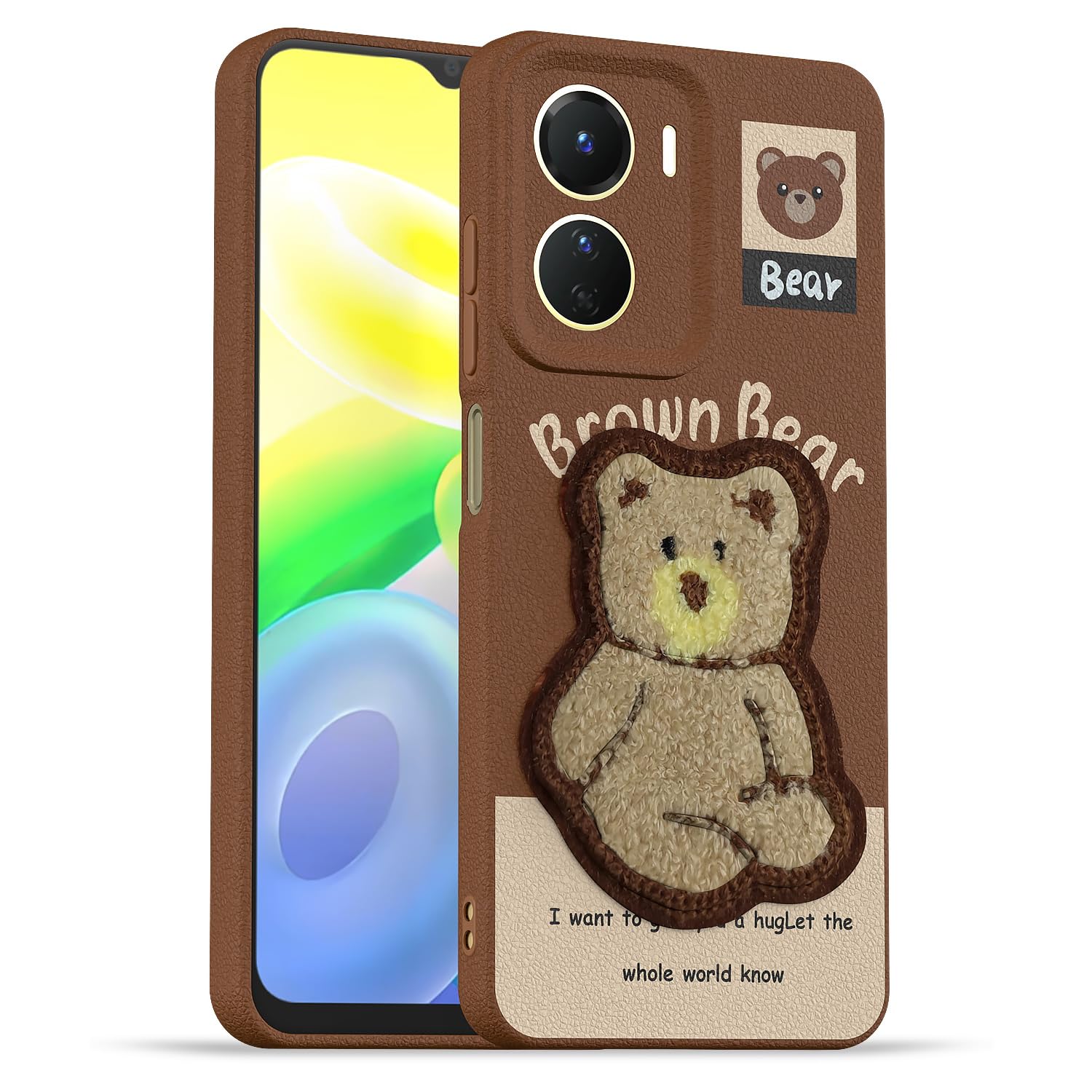 Brown mobile back cover for Vivo Y16/T2x – Pikkme
