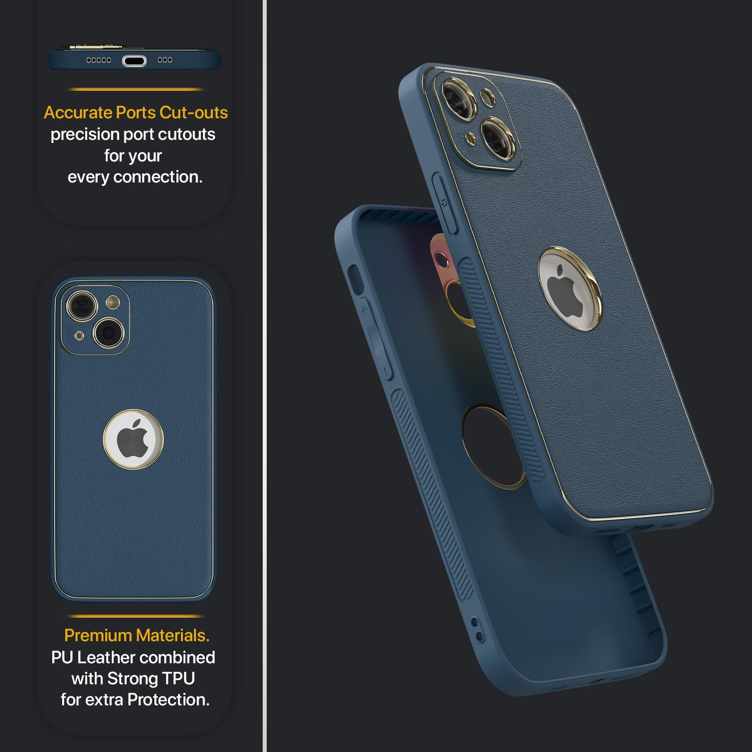 iPhone 13 mobile back cover in blue by Pikkme – photo 3