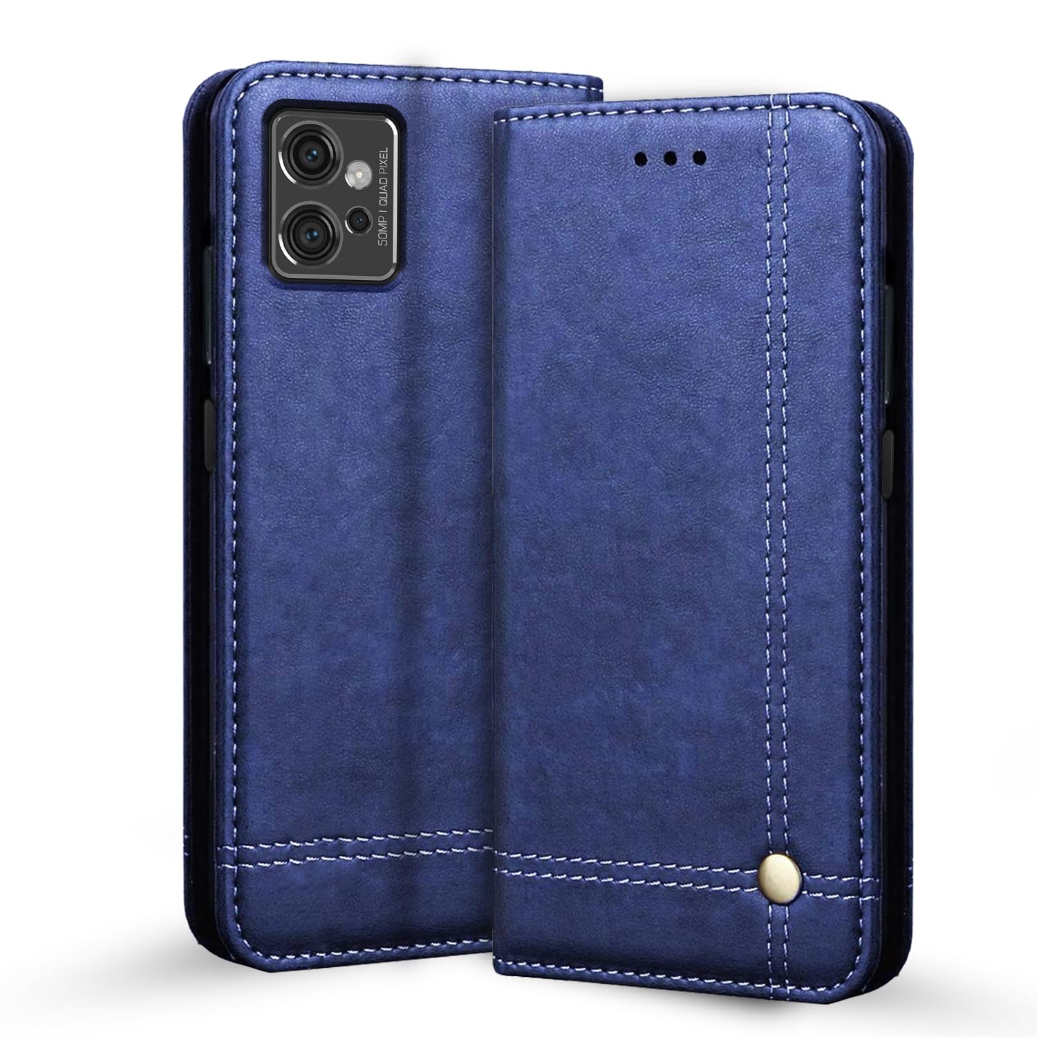 Moto G32 flip case in blue by Pikkme