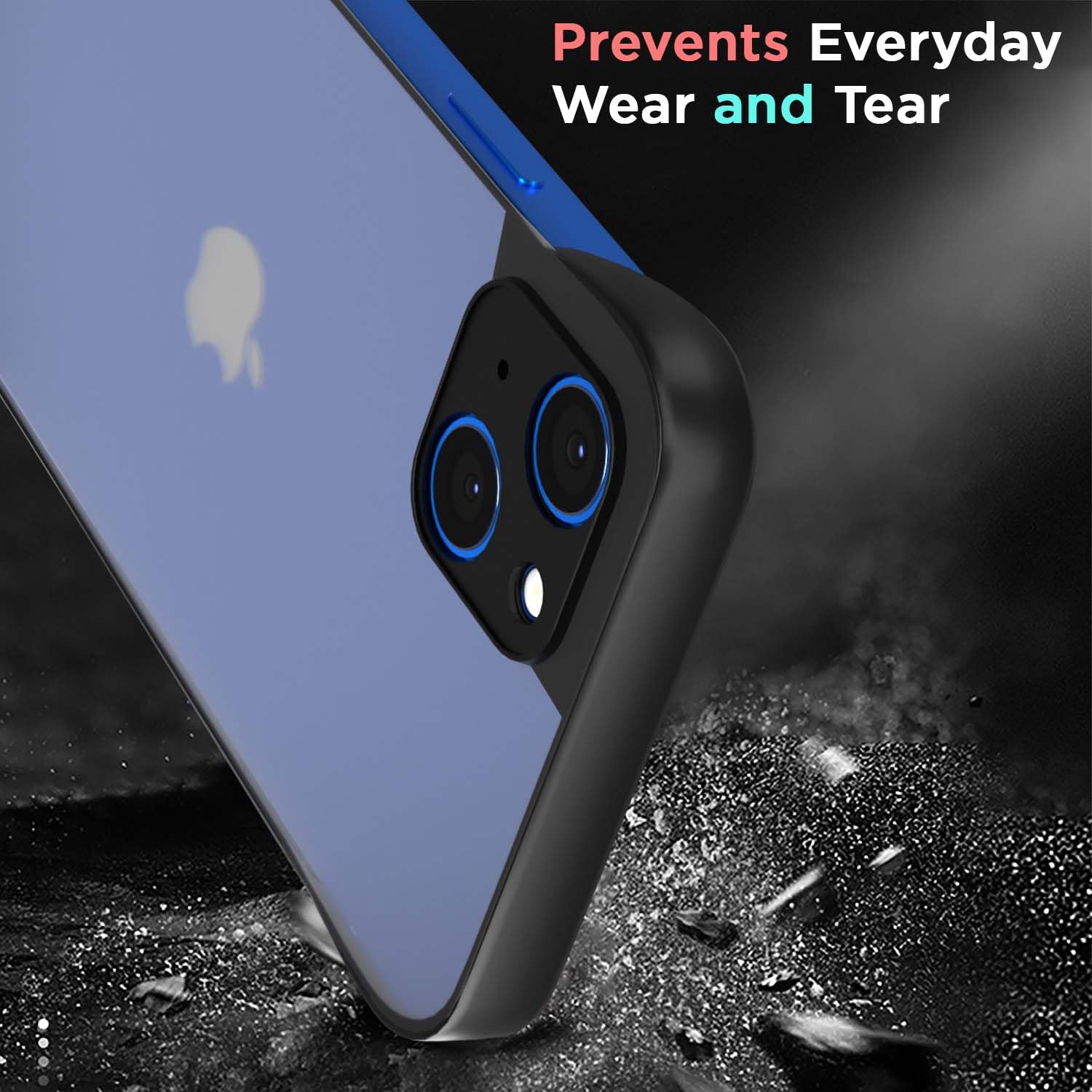 Pikkme iPhone 13 Frameless Back Cover (Black)