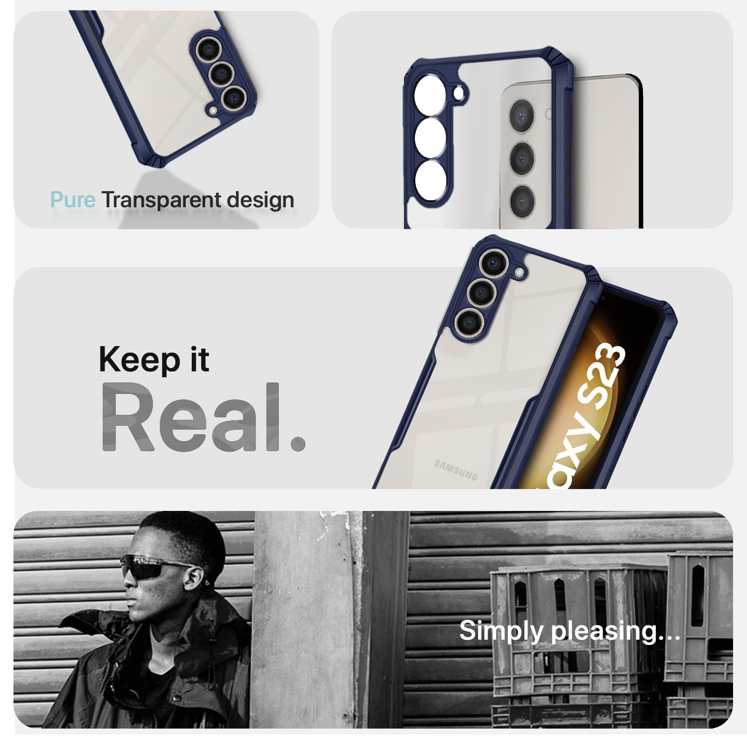 Pikkme blue Hybrid phone cover for Samsung S23 5G – photo 4