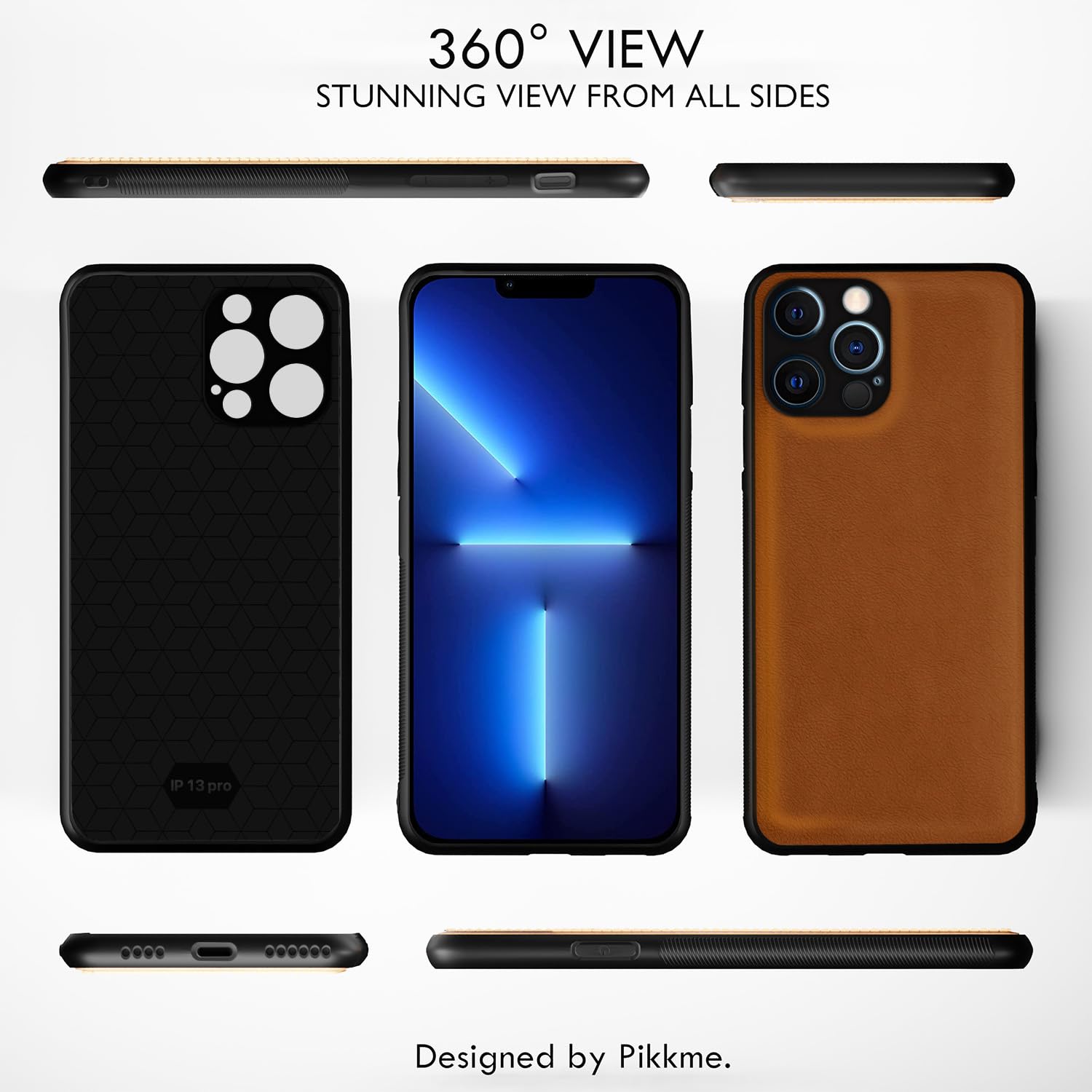 Camel Leather back cover for iPhone 13 Pro – Pikkme – photo 2