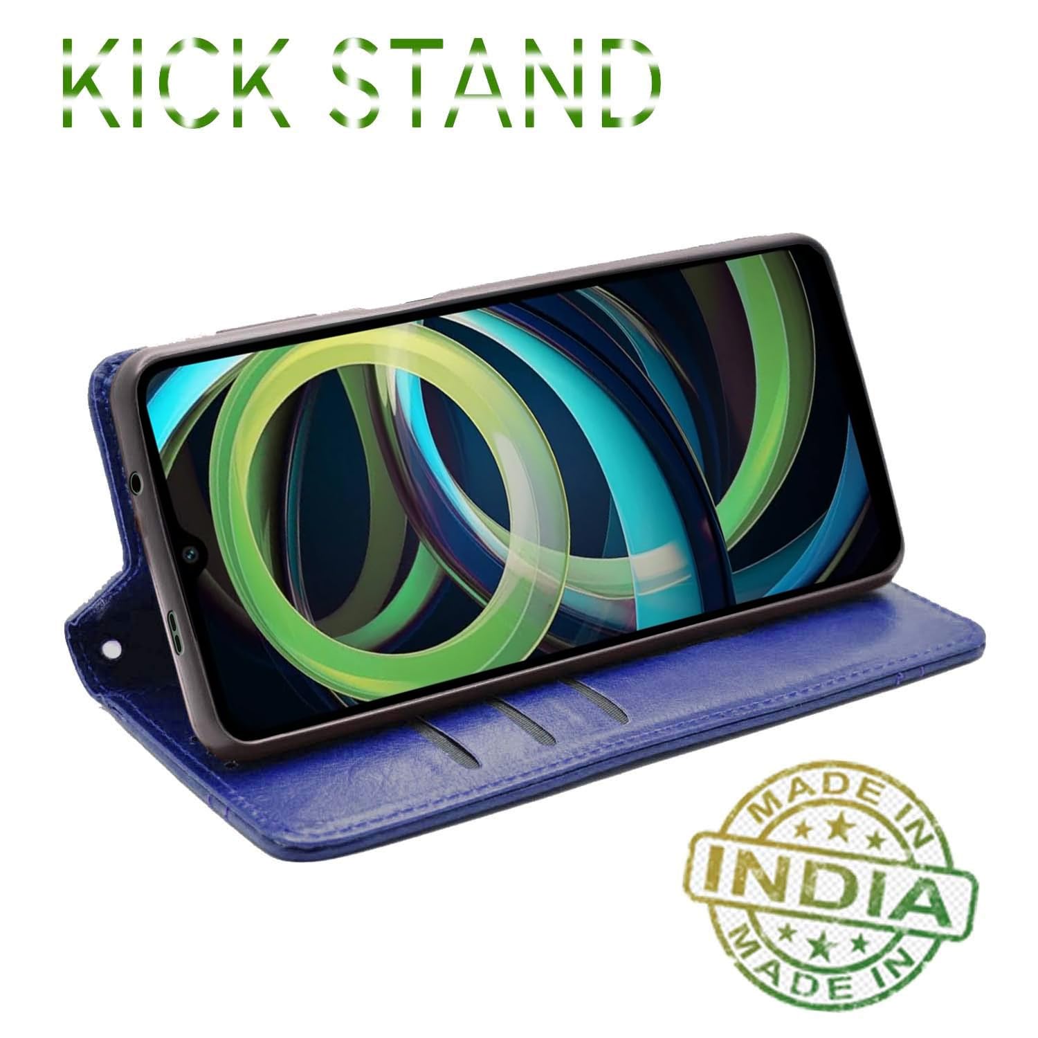 Pikkme blue Magnetic flip case for Redmi A3 (2024)/A3x/Poco C61 – photo 4