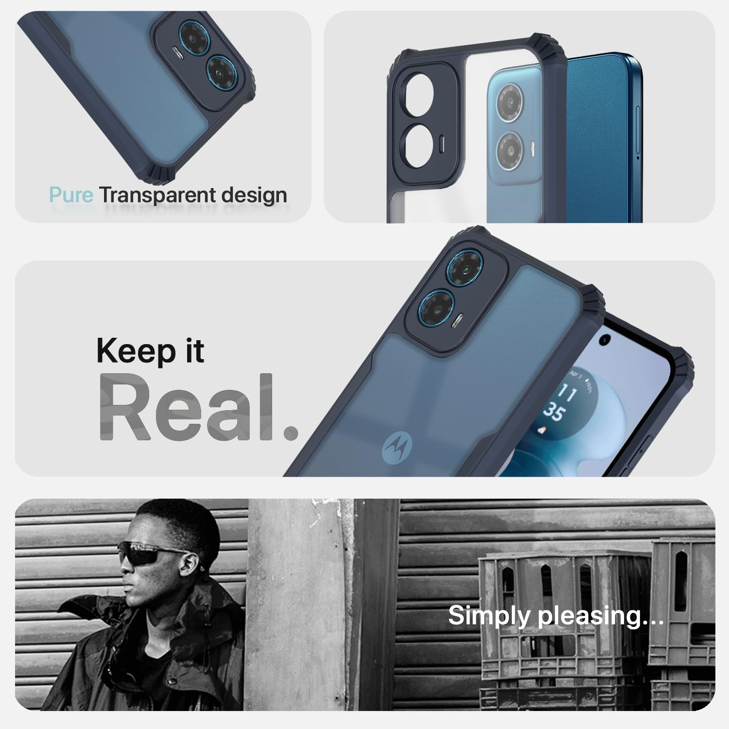 Pikkme Moto G34/G45 5G Eagle blue mobile cover – photo 4