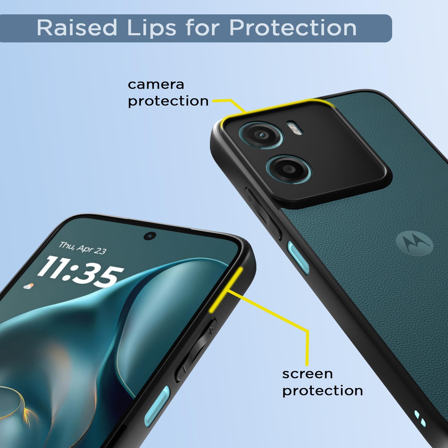 Pikkme black Hybrid mobile cover for Moto G05 – photo 4