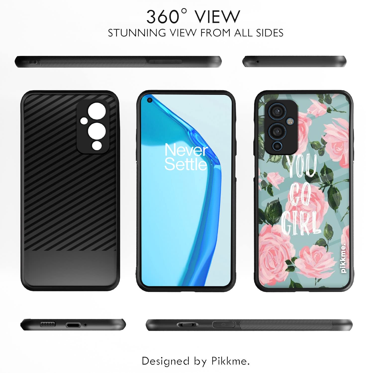 Pikkme Flower mobile back cover for OnePlus 9 – photo 2