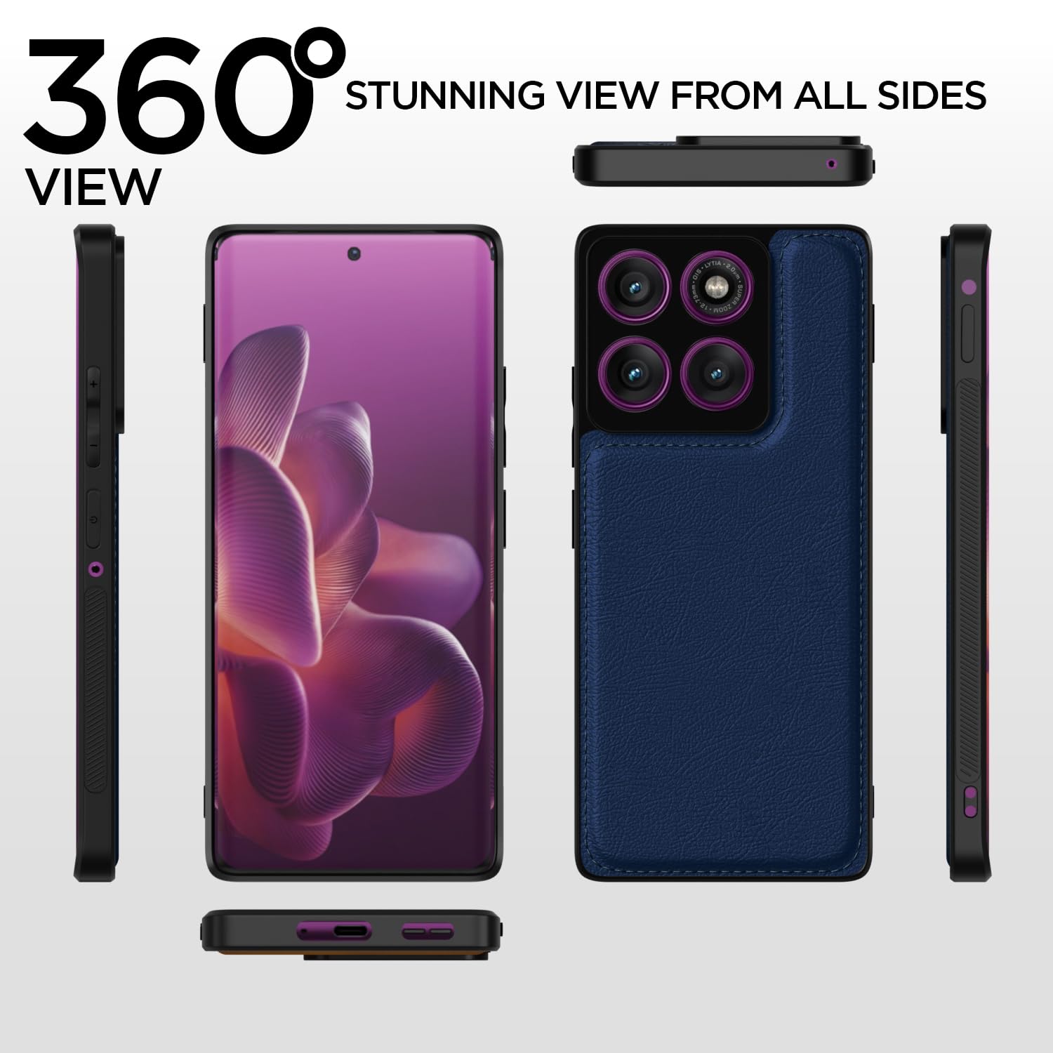 Moto Edge 60 Pro 5G mobile cover in blue by Pikkme – photo 4