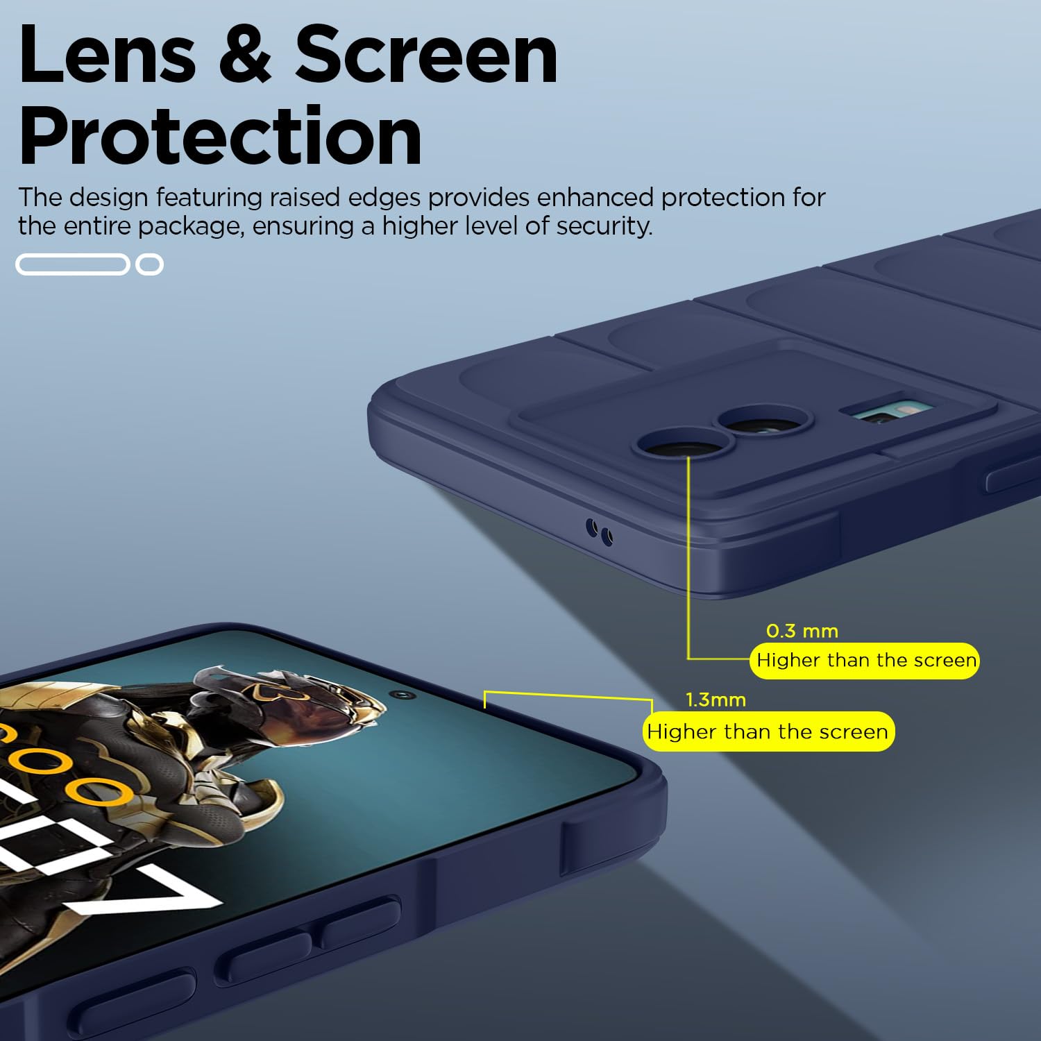Blue phone cover for iQOO Neo 7/Neo 7 Pro 5G – Pikkme – photo 3