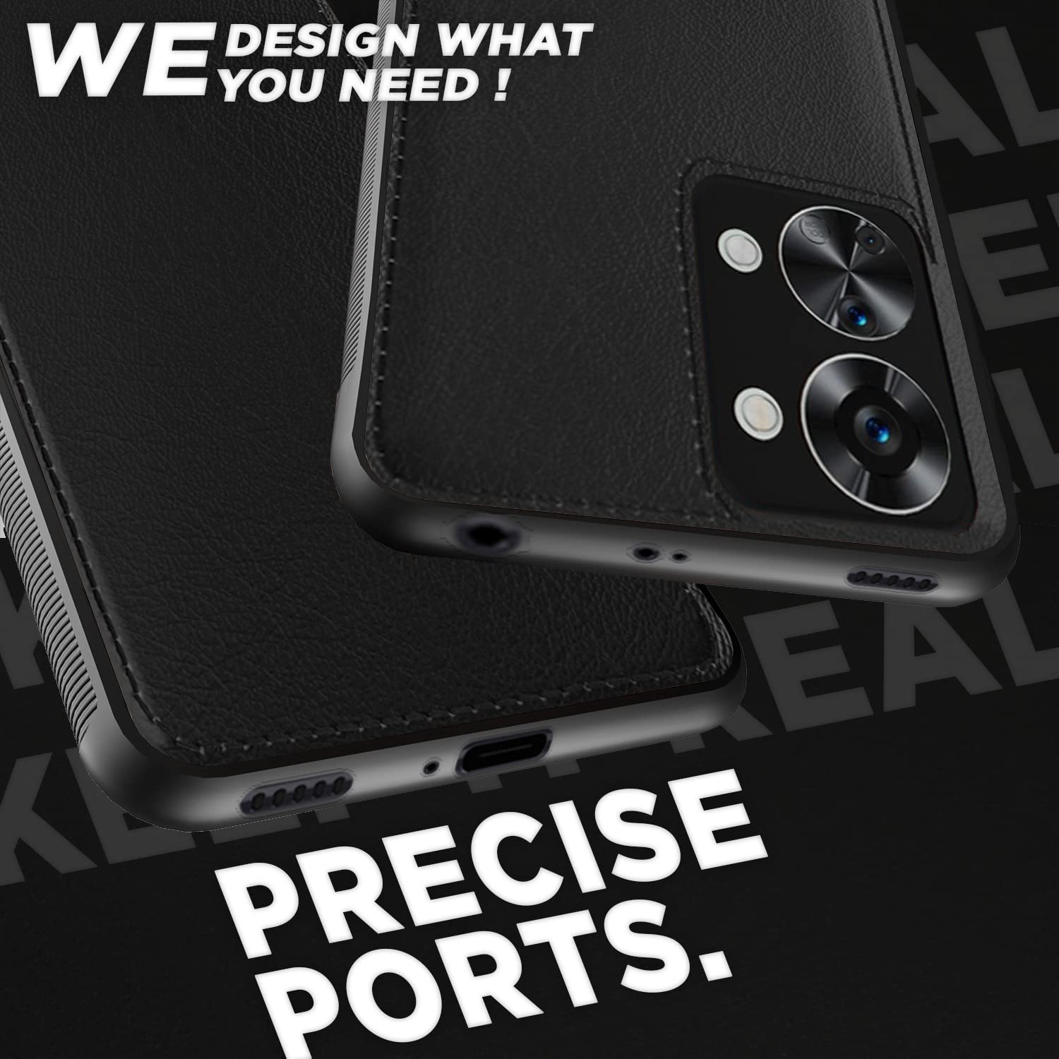 Mi 11i 5G Leather back cover in black by Pikkme – photo 4