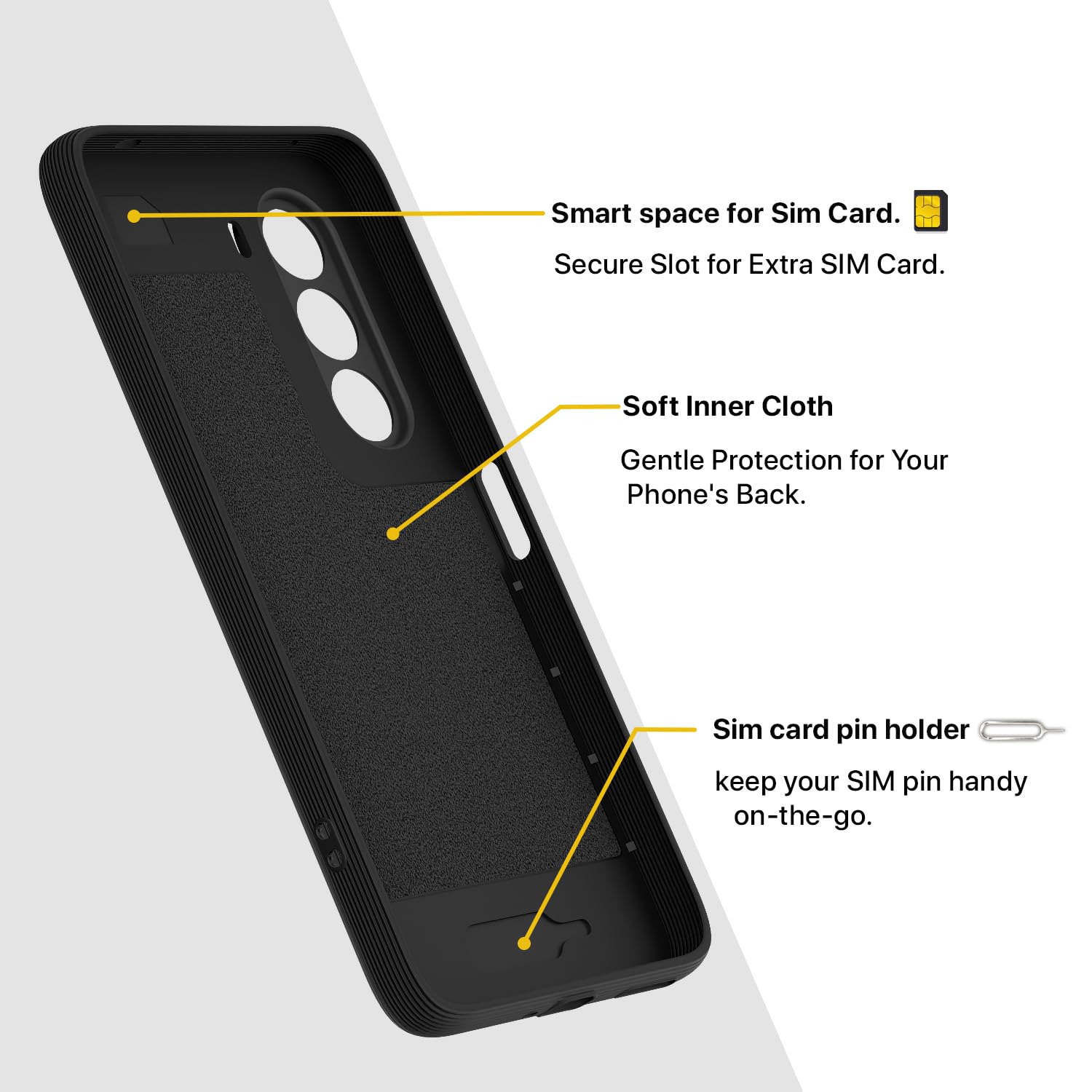 OnePlus Nord CE 6 Lite 5G Silicone phone cover in black by Pikkme – photo 6