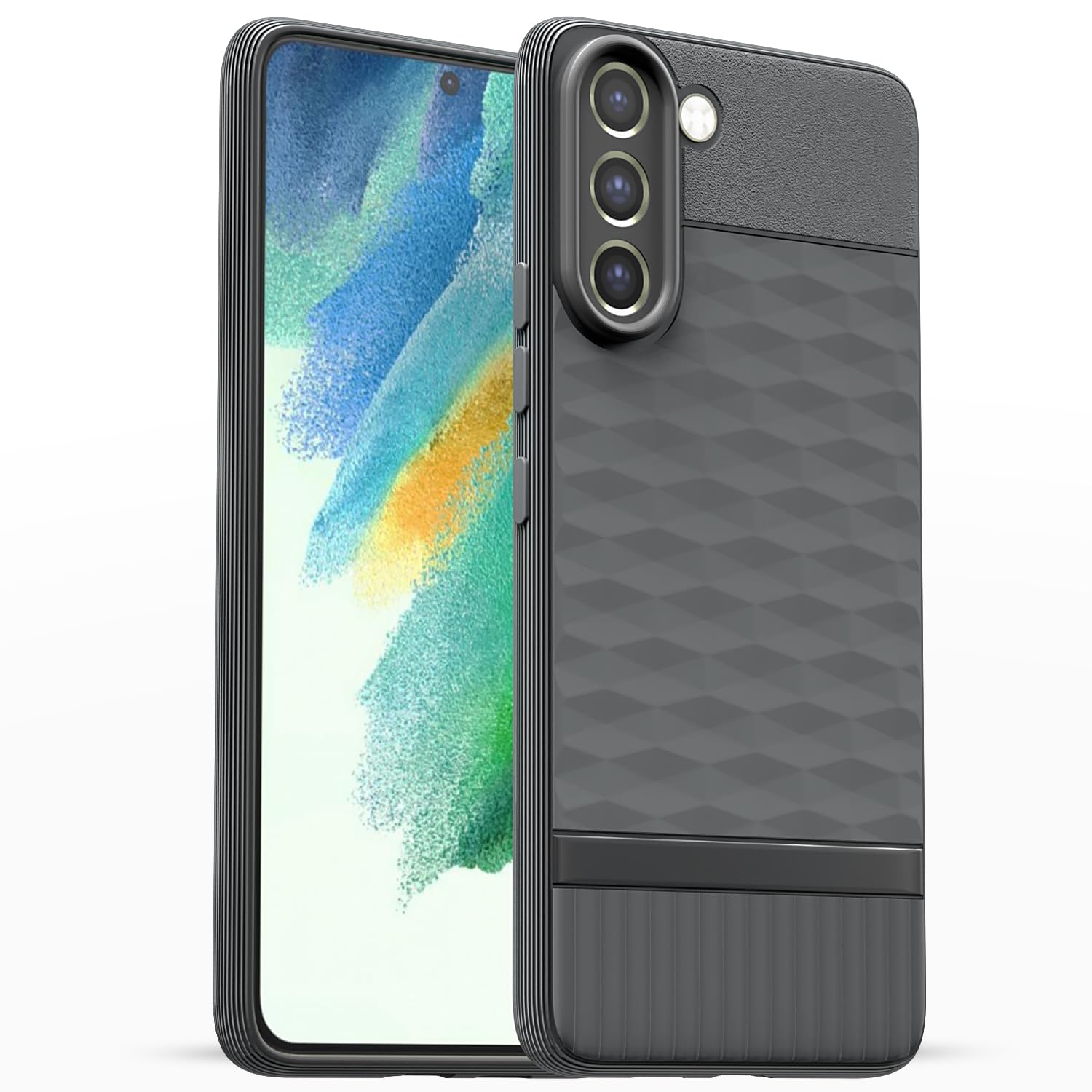 Samsung S21 FE 5G phone cover in grey by Pikkme
