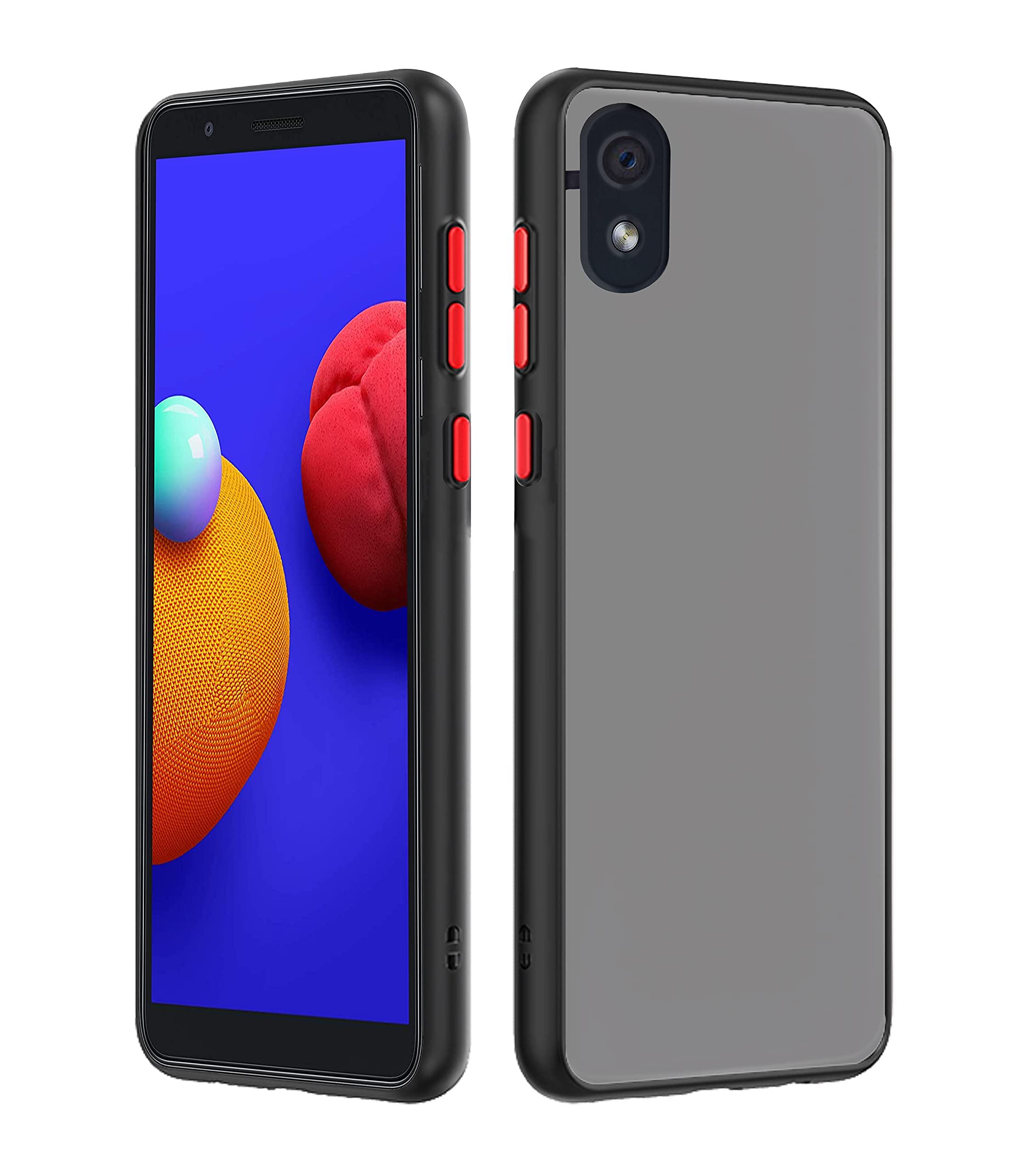 Pikkme black Matte phone cover for Samsung M01 Core
