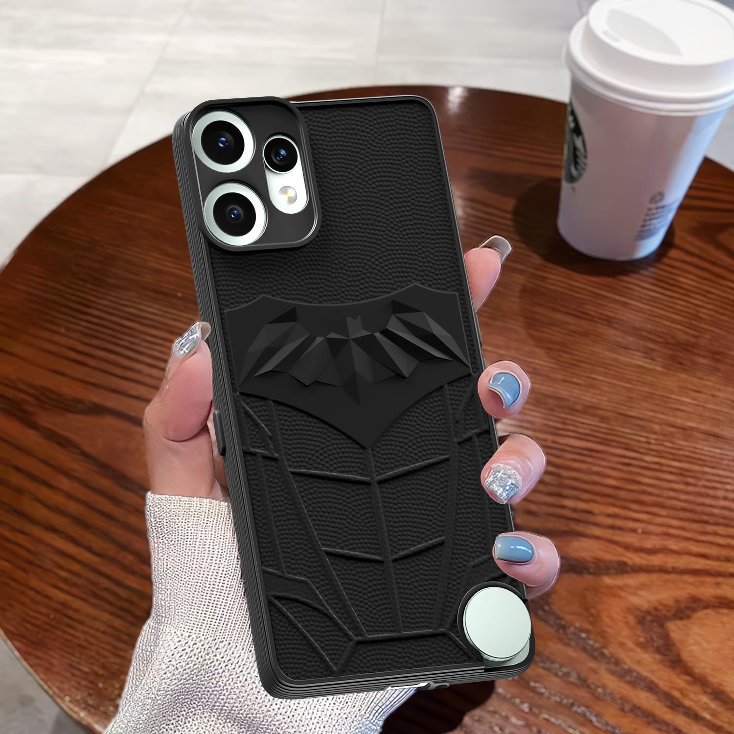 Pikkme CMF by Nothing Phone 2 Pro 5G Shockproof Stylish Cartoon Back Cover (Black)