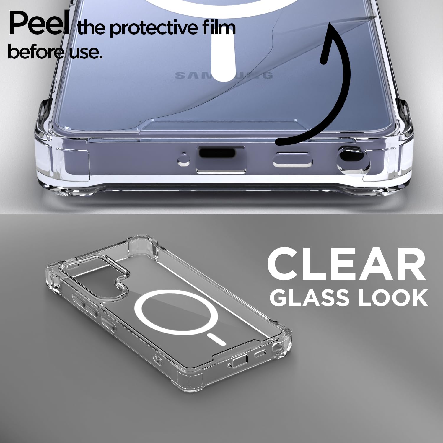 Pikkme Samsung S25 Ultra 5G transparent mag-safe phone cover – photo 3