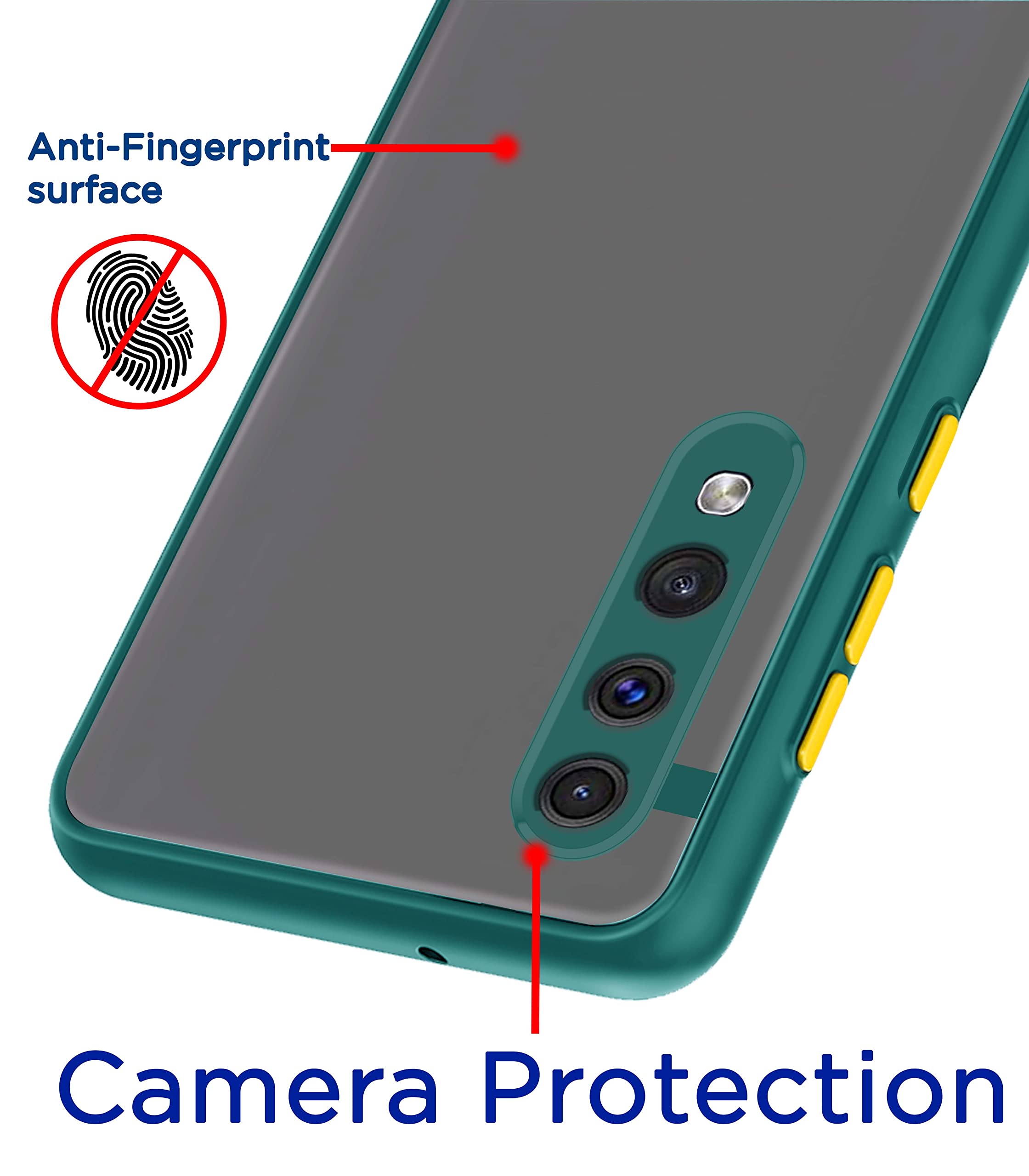 Green Matte mobile back cover for Samsung A50/A50s/A30s – Pikkme – photo 2