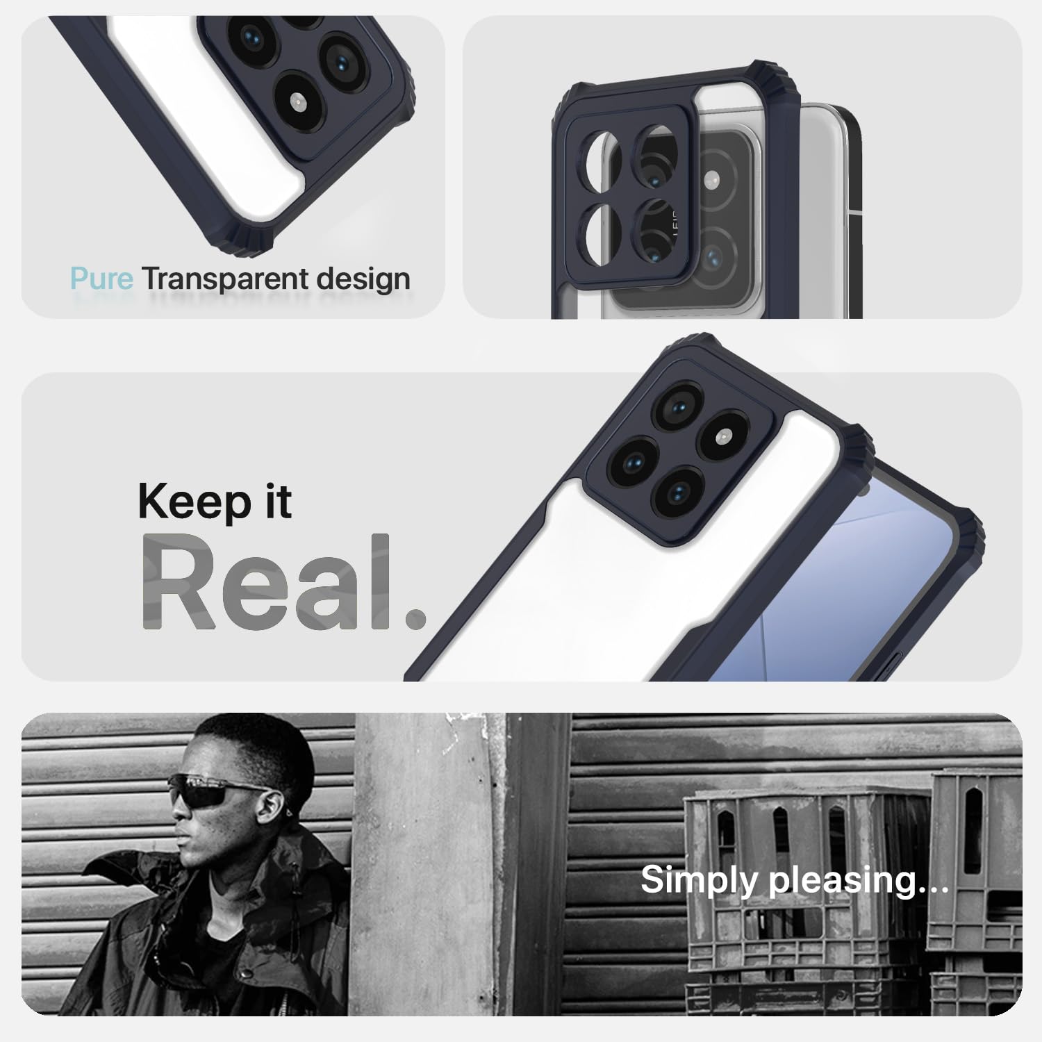 Pikkme Mi 14 5G blue mobile back cover – photo 4