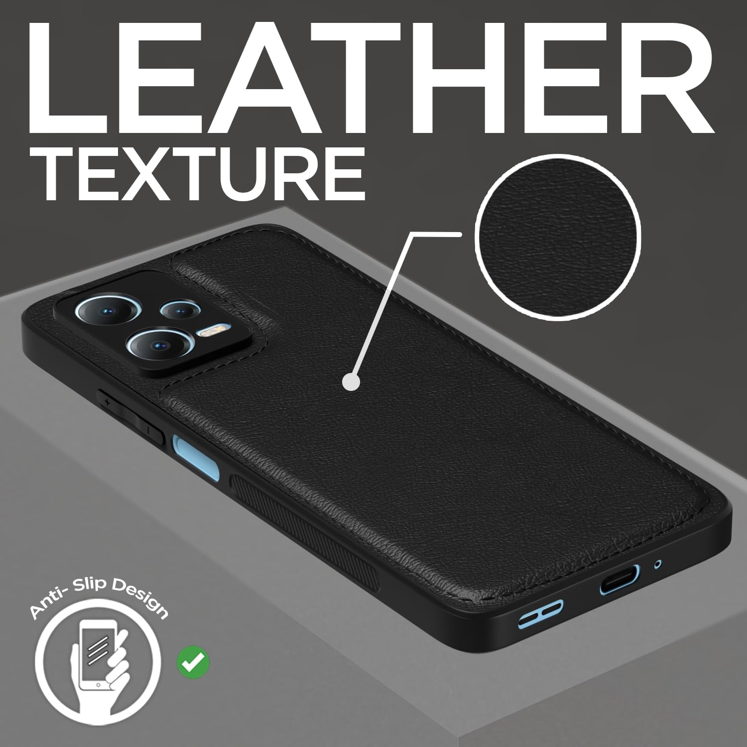 Poco X5/Redmi Note 12 5G mobile back cover in black by Pikkme – photo 2