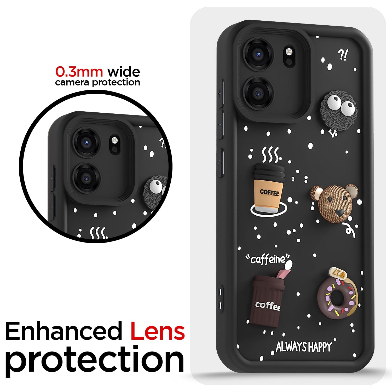 Pikkme black Silicone phone cover for OnePlus Nord CE 6 5G/3D – photo 5