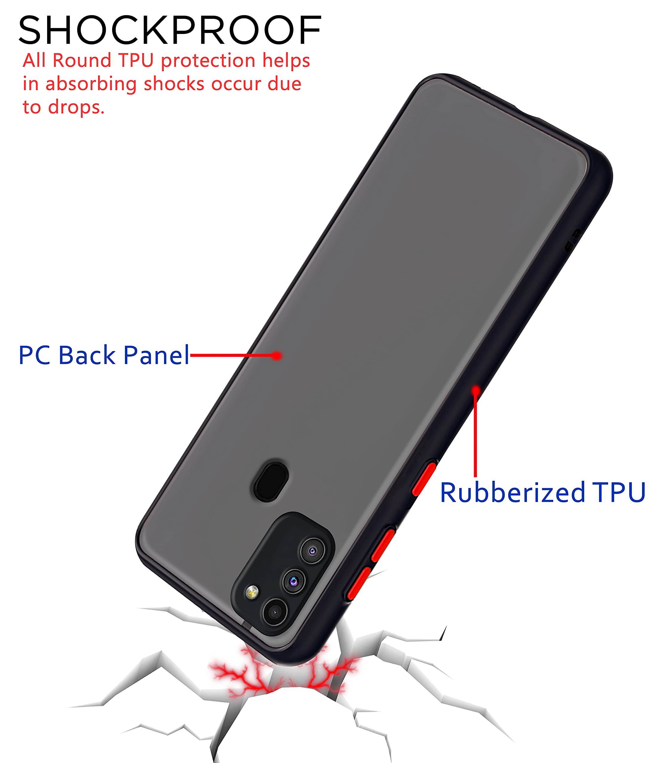 Black mobile cover for Samsung M21 2021/M21/M30S – Pikkme – photo 4