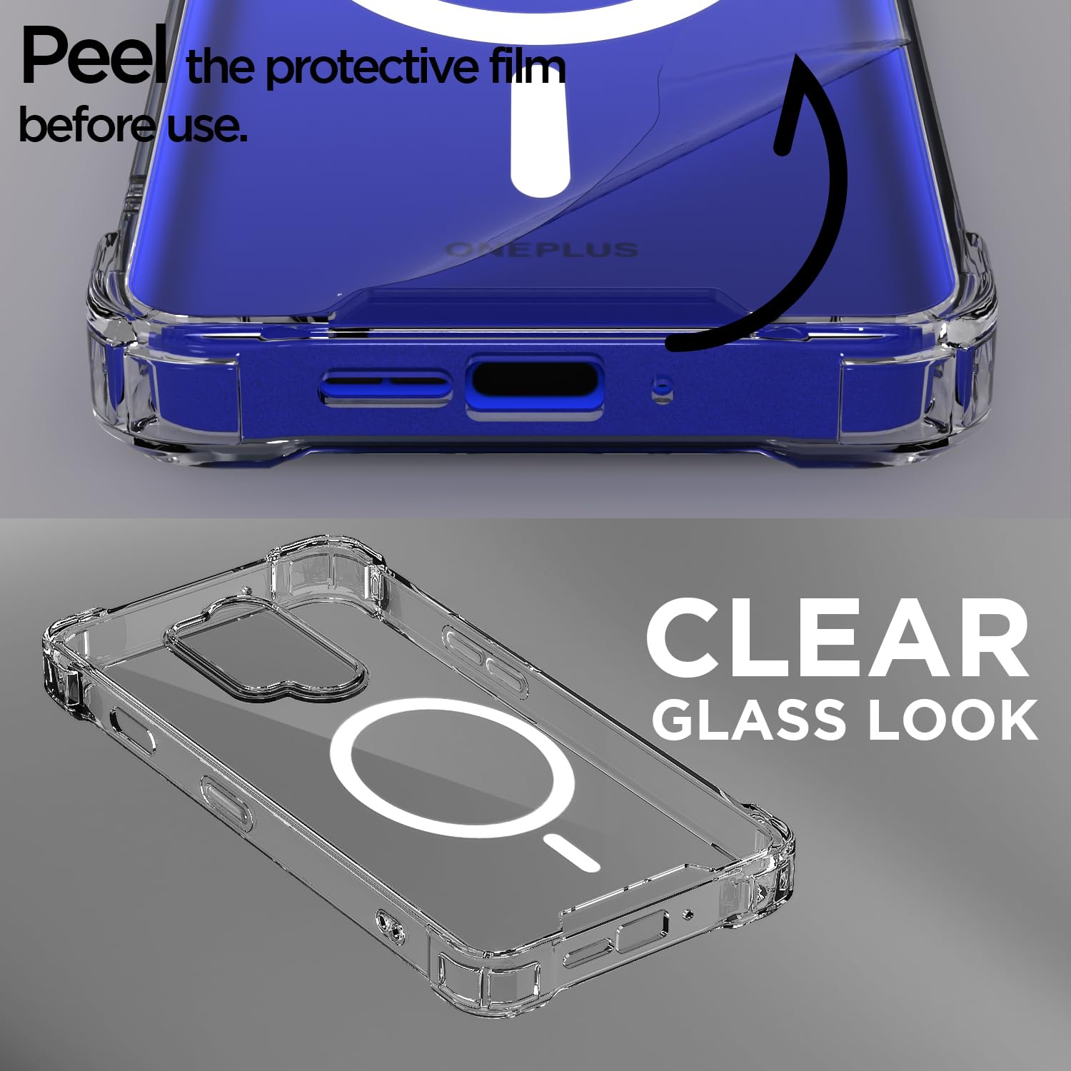 OnePlus 8 Pro mobile cover in transparent mag-safe by Pikkme – photo 3