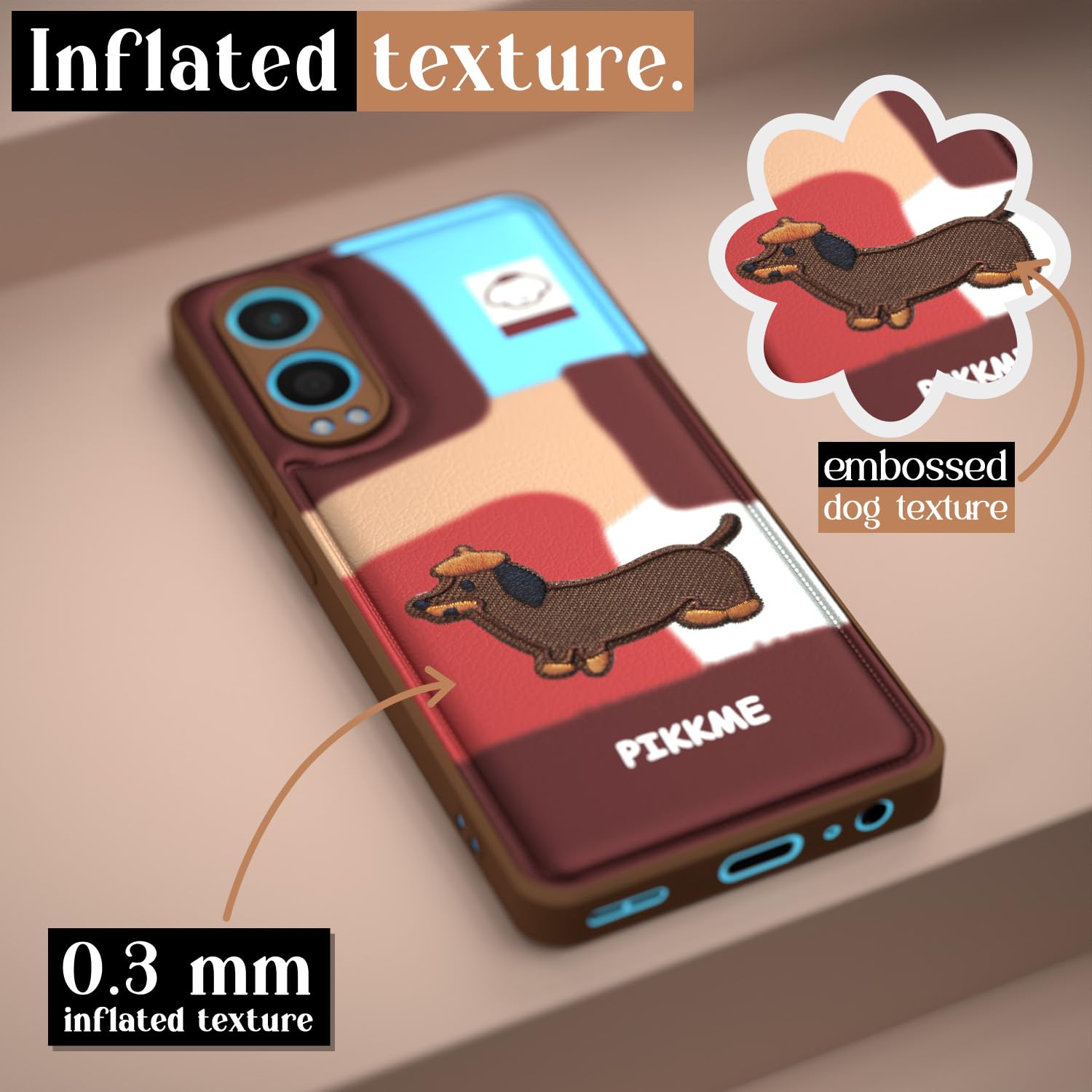 Pikkme OnePlus Nord Ce 4 Lite 5G Cute Girlish Dog Series Back Cover (Design3)