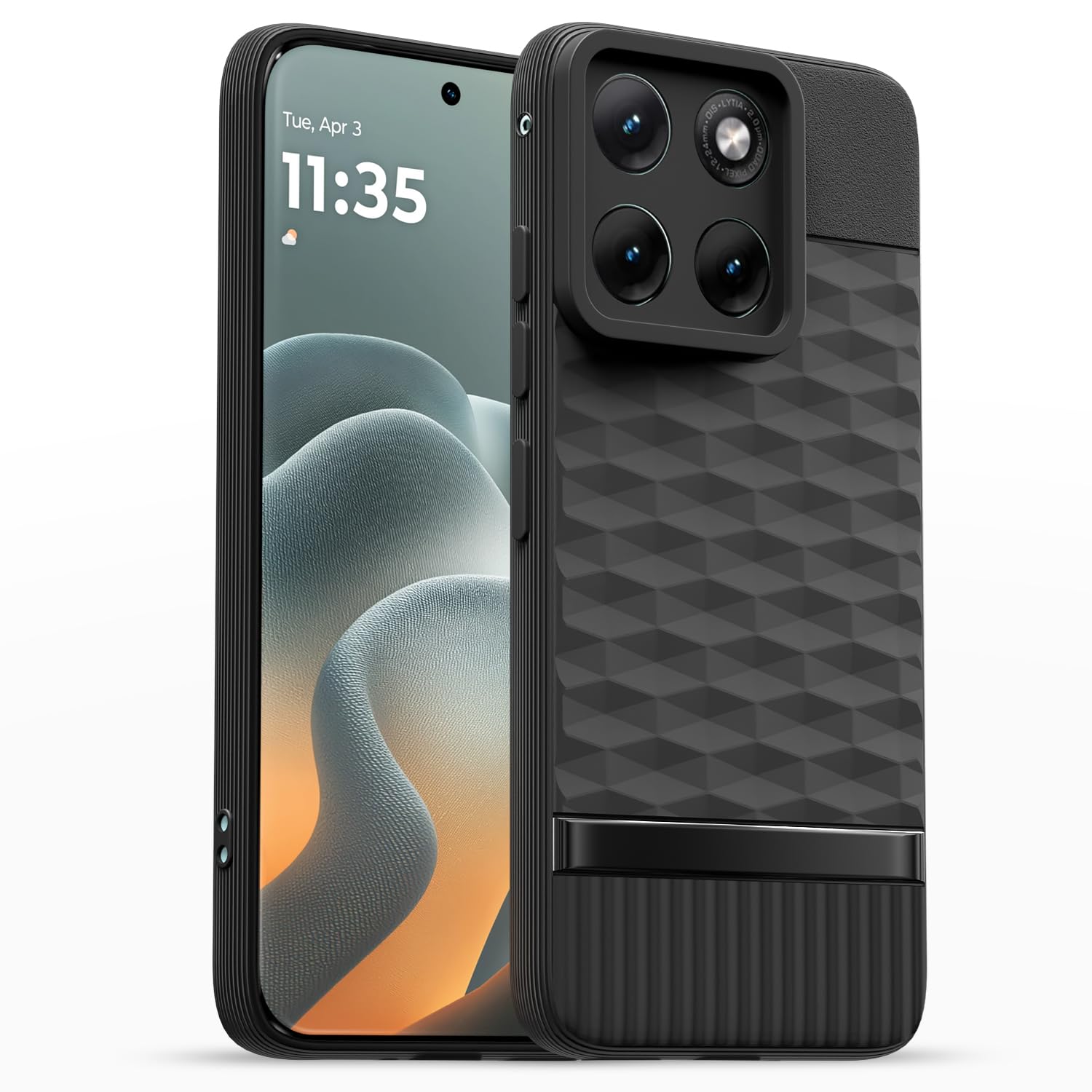 Moto Edge 70 Fusion 5G Silicone phone cover in black by Pikkme