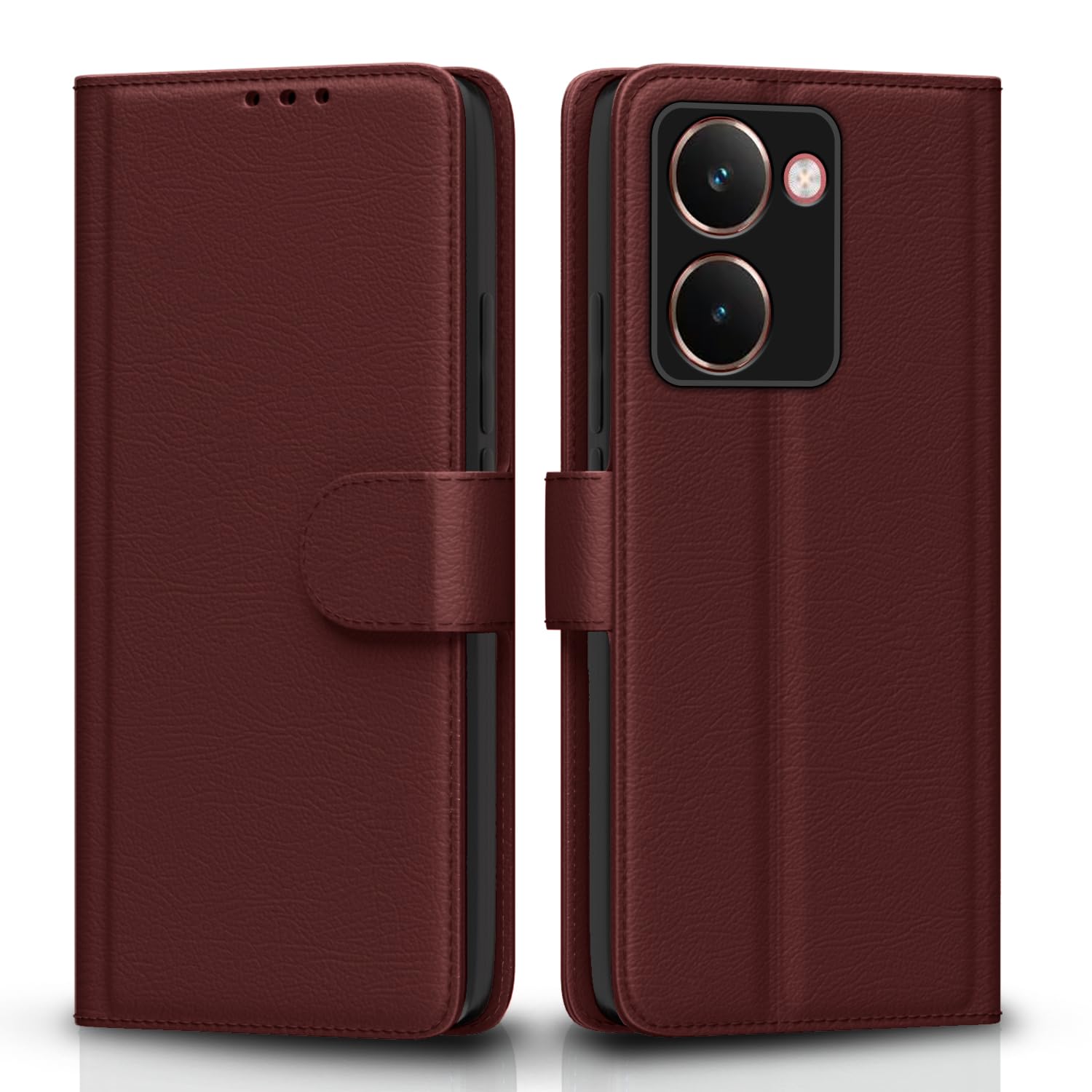 Pikkme Realme P3 Ultra 5G Vintage Flip Cover - Brown