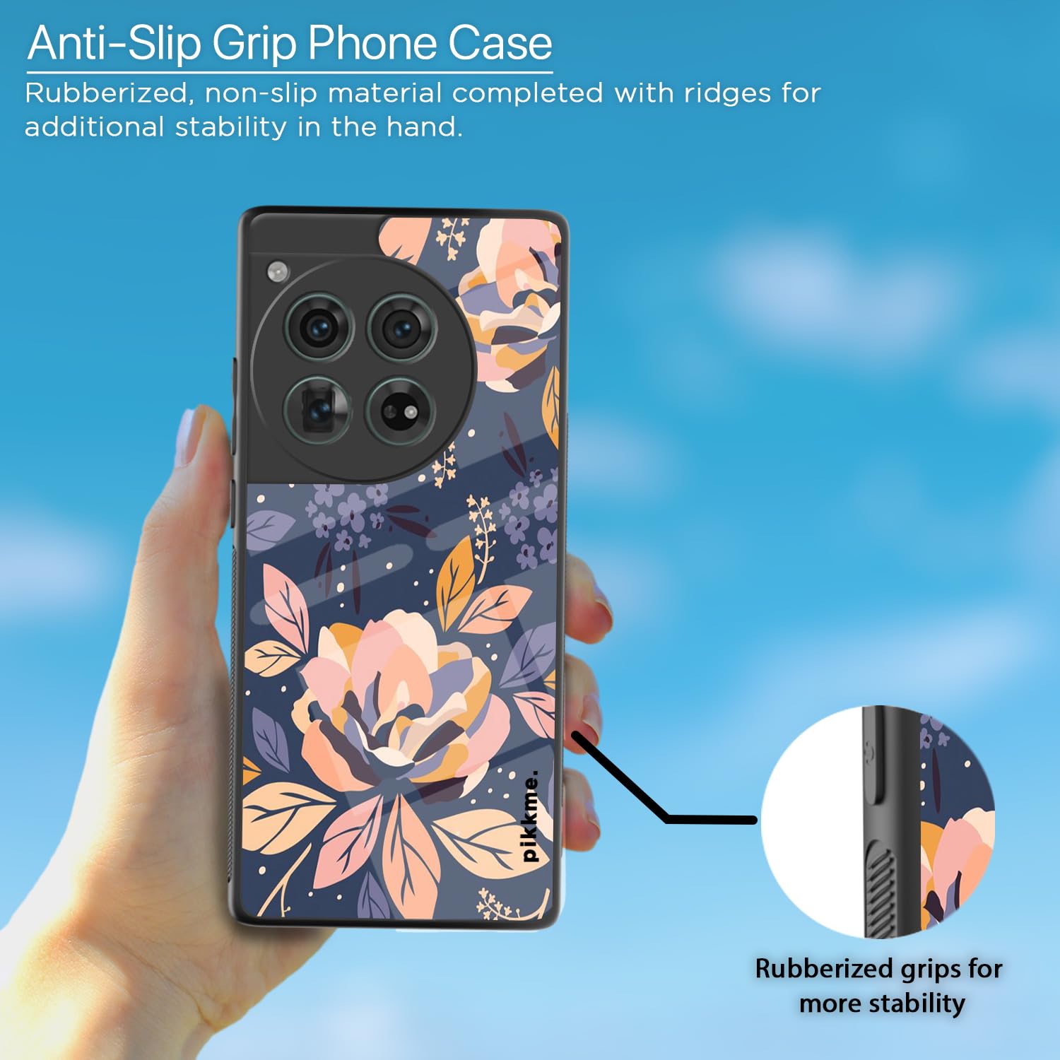 Pikkme Flower mobile back cover for OnePlus 12 5G – photo 5