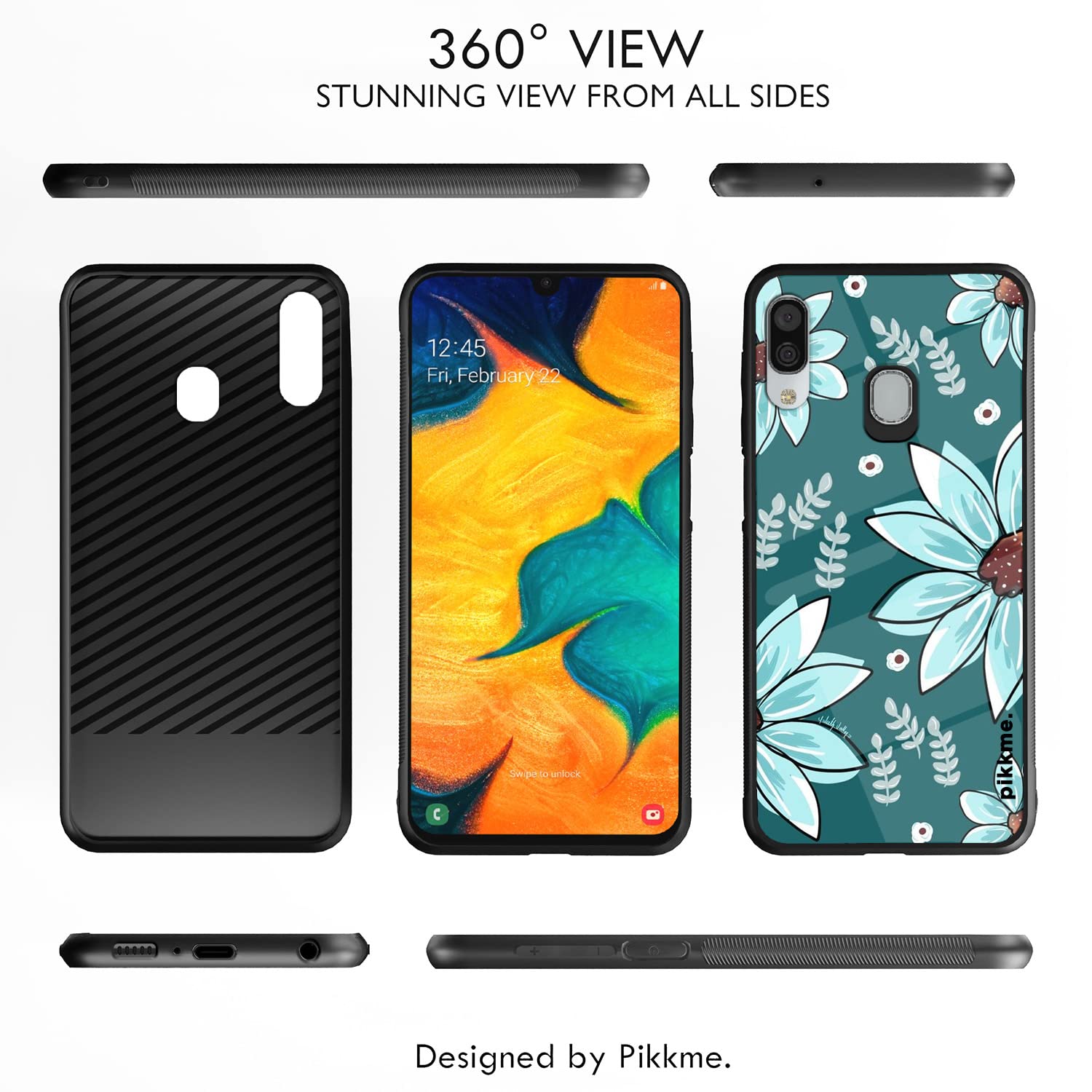 Flower Back cover for Samsung A20/A30/M10s – Pikkme – photo 2