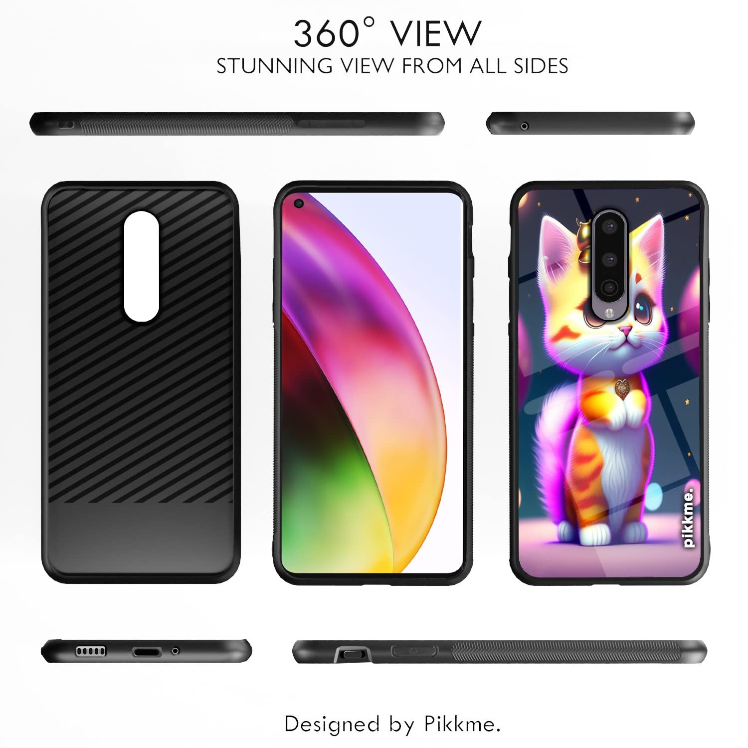 Pikkme OnePlus 8 Cat mobile back cover – photo 2