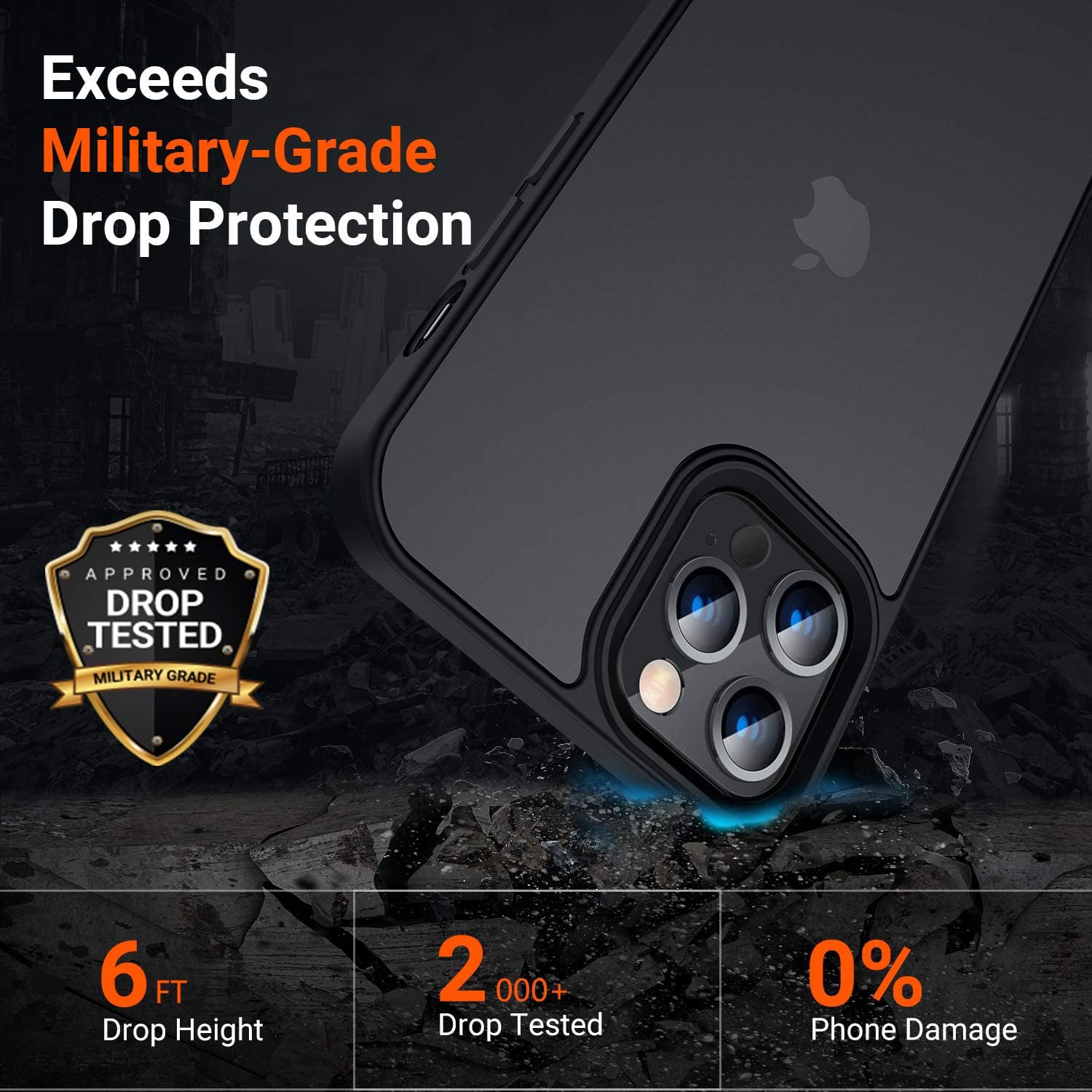 Black mobile back cover for iPhone 13 Pro Max – Pikkme – photo 3