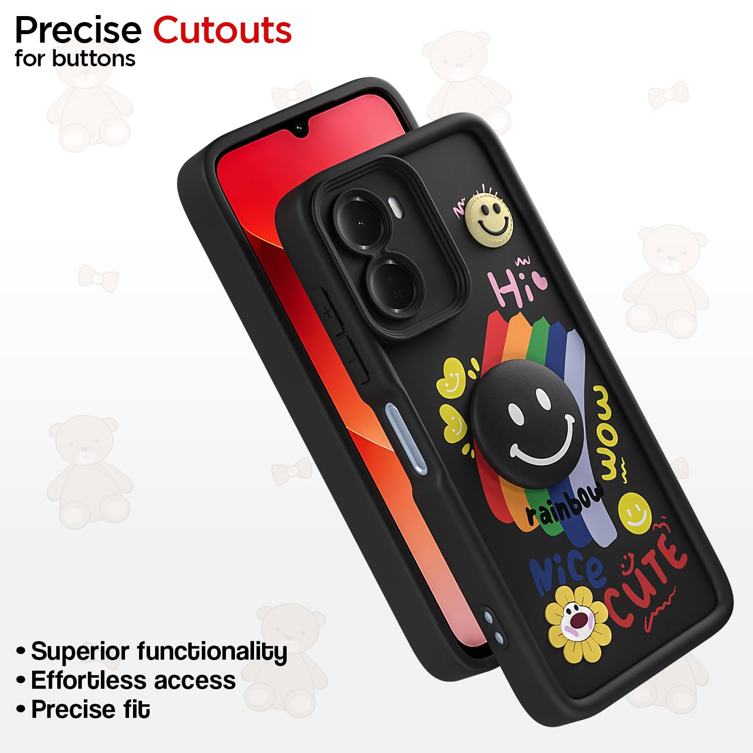 Pikkme black Soft Silicone phone cover for Redmi 15A 5G – photo 6