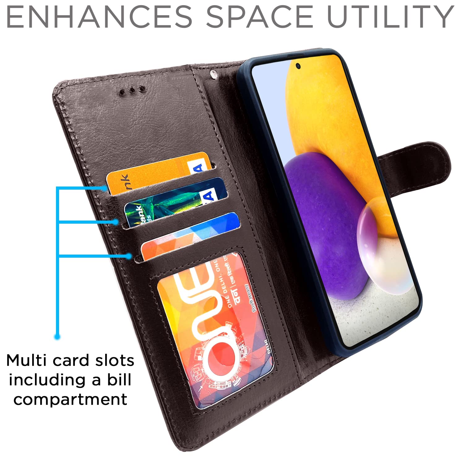 Pikkme coffee flip case for Samsung A72 – photo 3