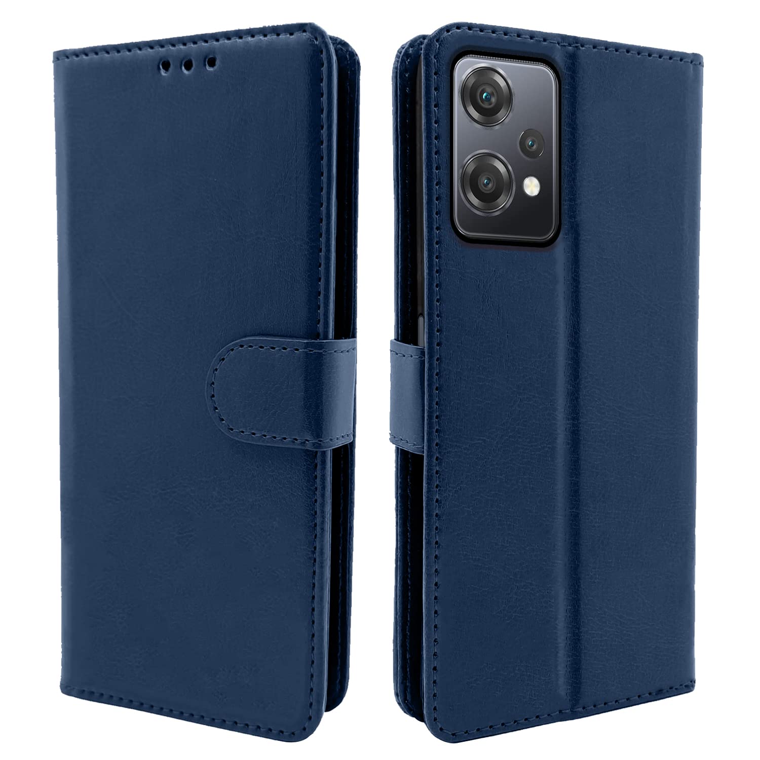 Pikkme Oneplus Nord Ce 2 Lite 5G Flip Vintage Flip Cover (Blue)