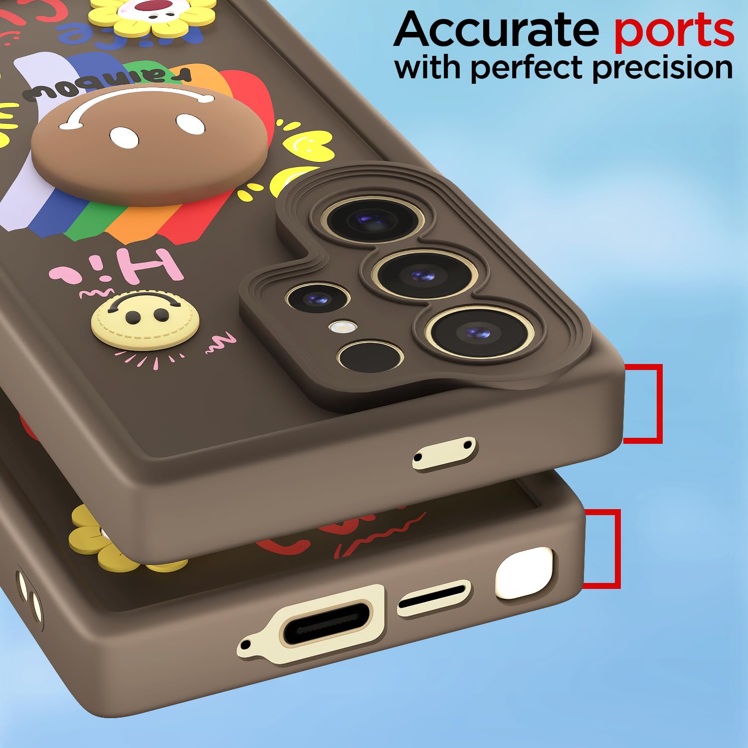 Brown Soft Silicone mobile cover for Samsung S25 Ultra 5G – Pikkme – photo 4