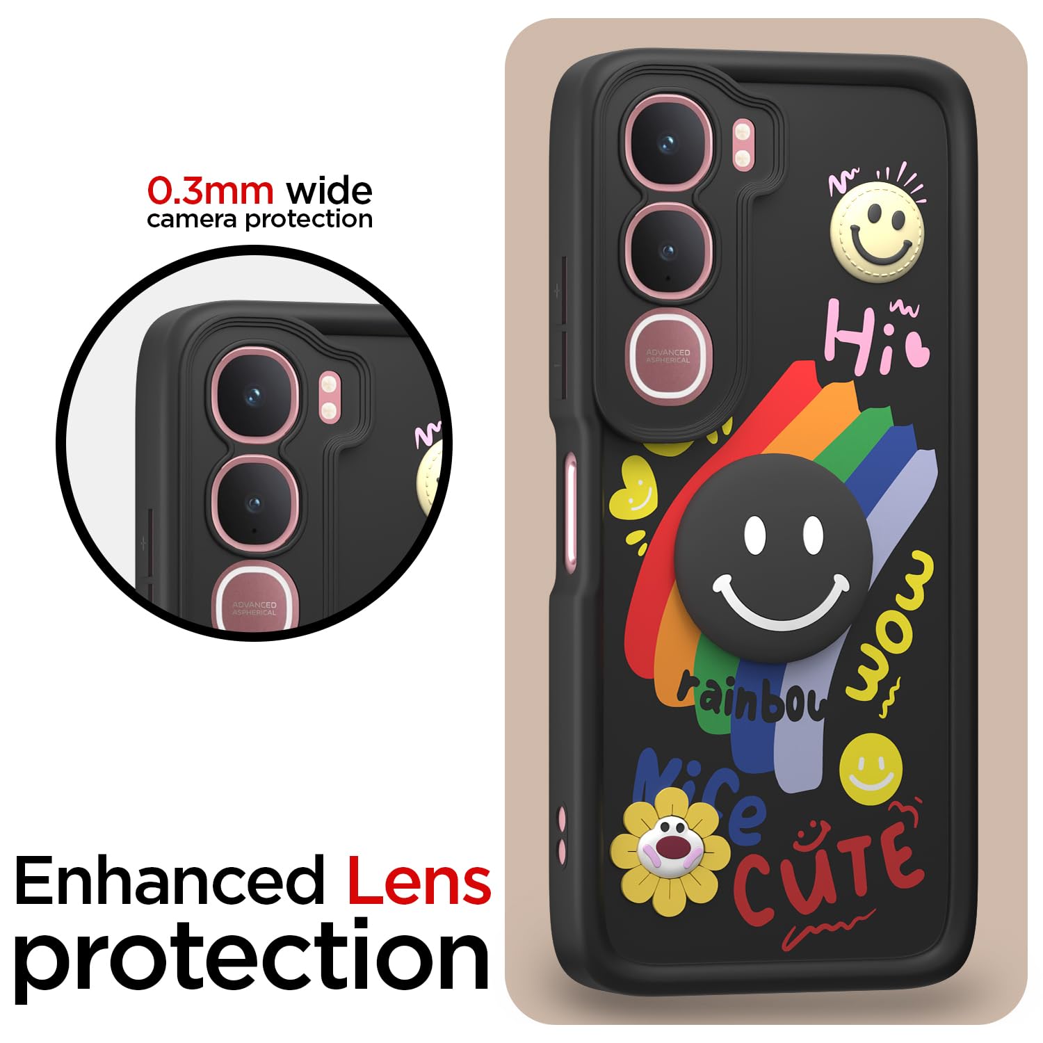 Pikkme black Soft Silicone mobile back cover for Vivo Y31 5G – photo 5