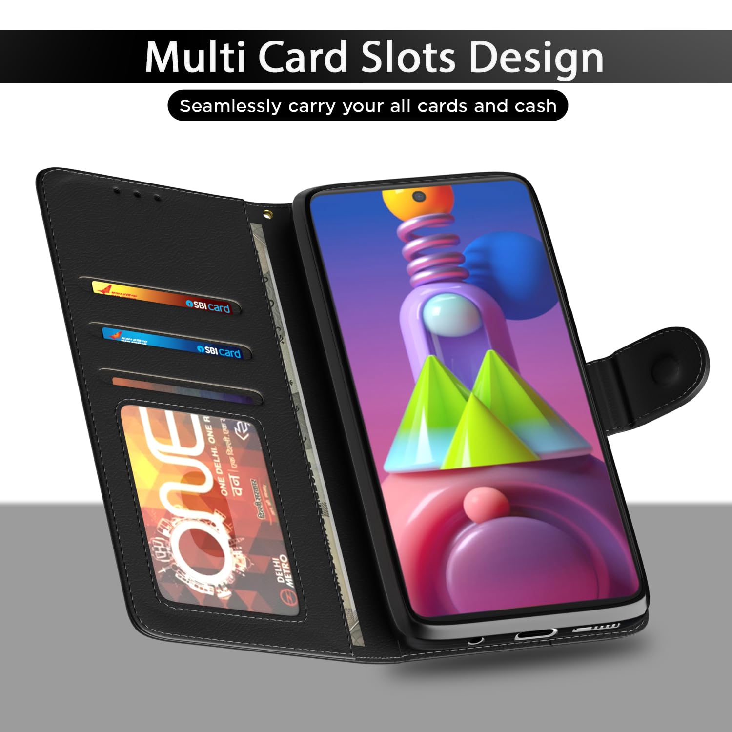 Pikkme Samsung M51 black flip case – photo 5