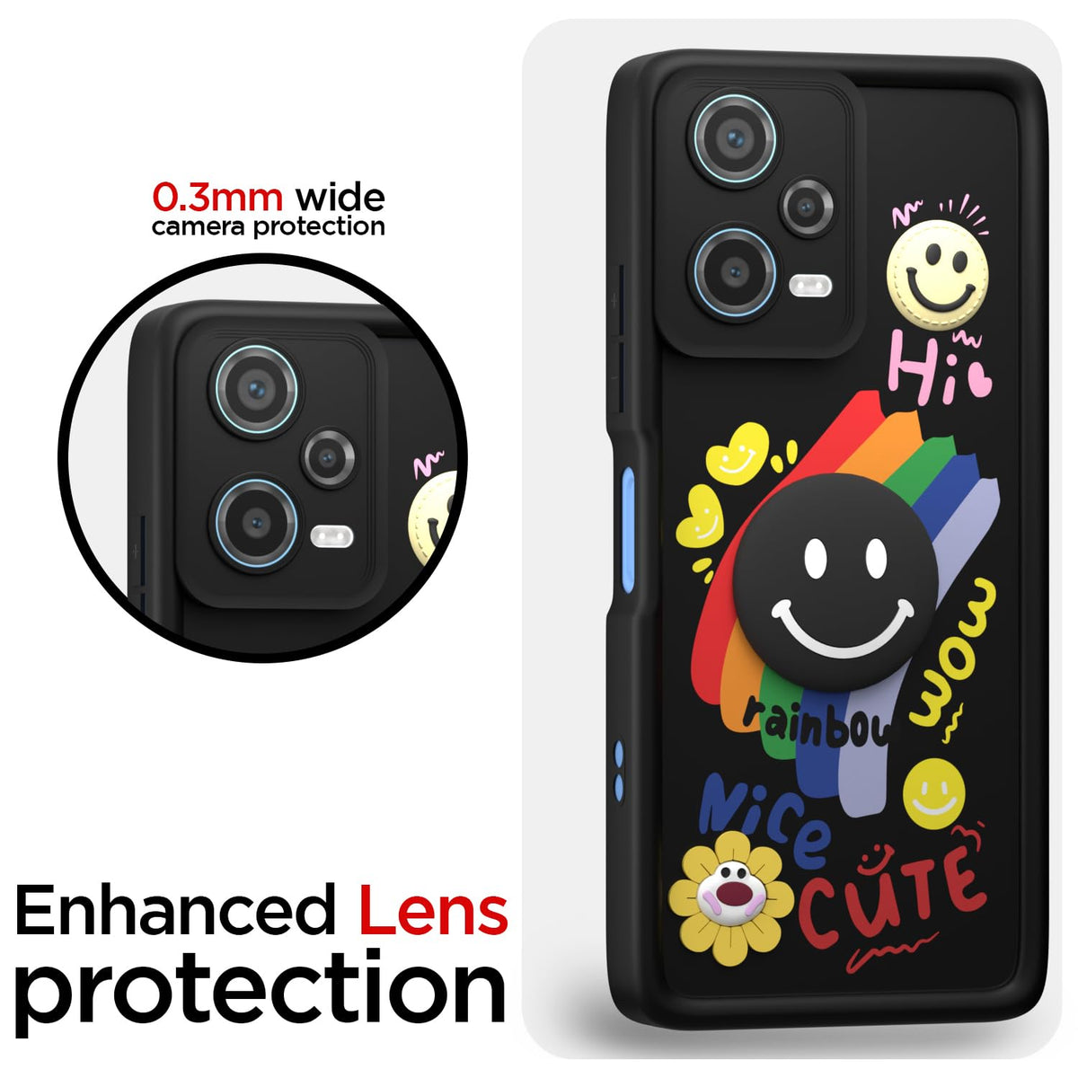 Pikkme black Soft Silicone mobile back cover for Redmi Note 12 – photo 5