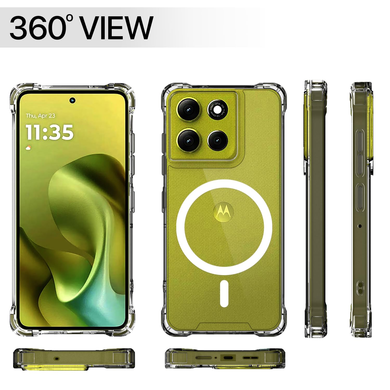 Moto G86 Power 5G mobile cover in transparent mag-safe by Pikkme – photo 7