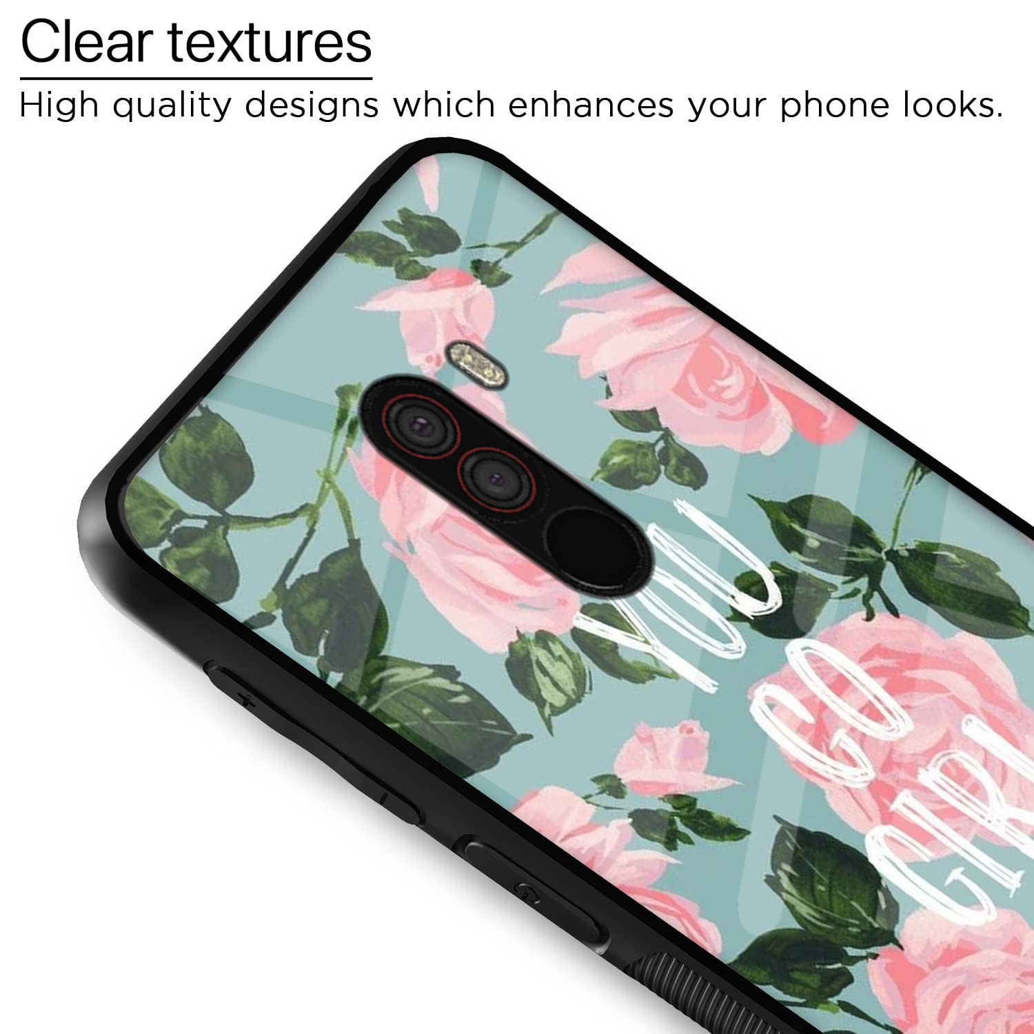 Poco F1 Flower mobile back cover by Pikkme – photo 4