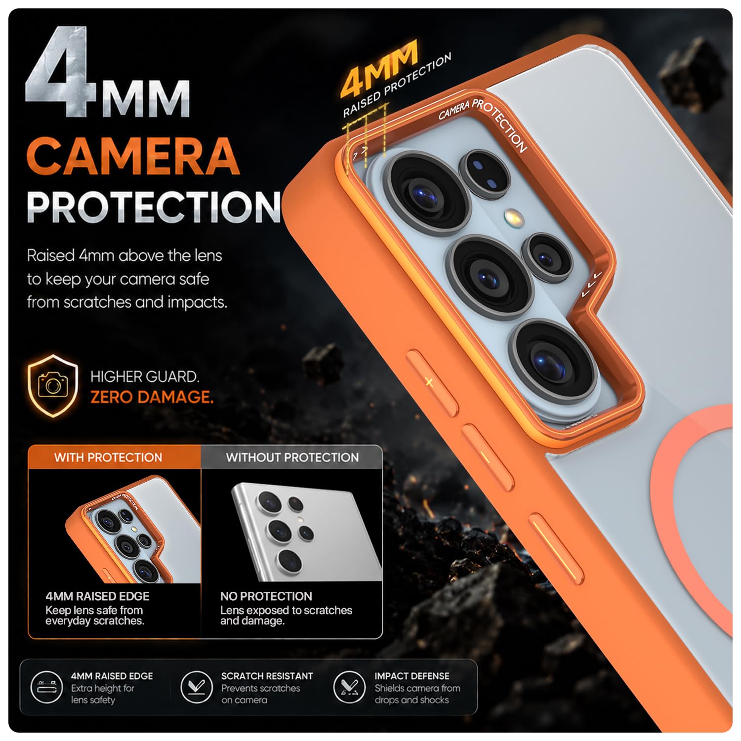 Pikkme Samsung S26 Ultra 5G MagSafe orange mag-safe phone cover – photo 4