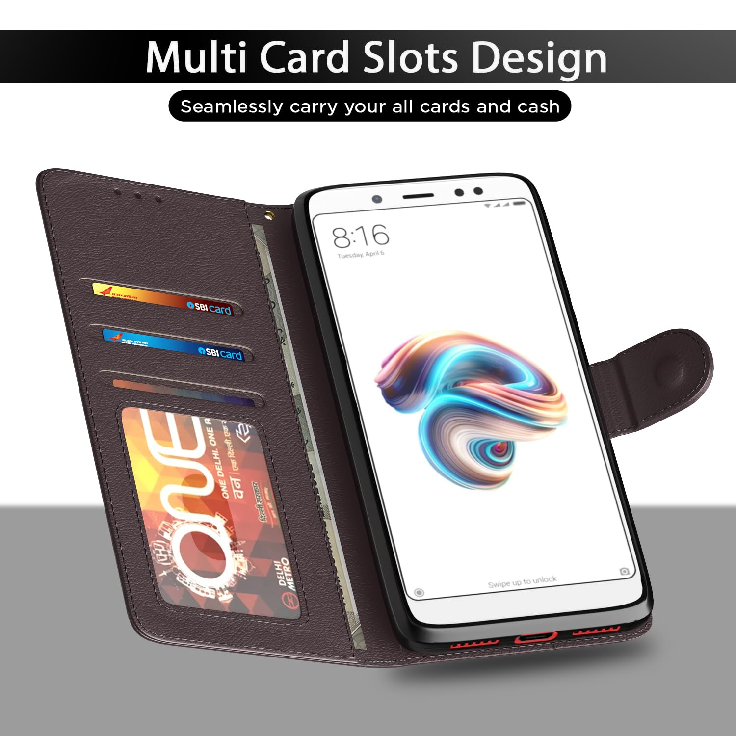 Coffee flip cover for Redmi Note 5 – Pikkme – photo 5
