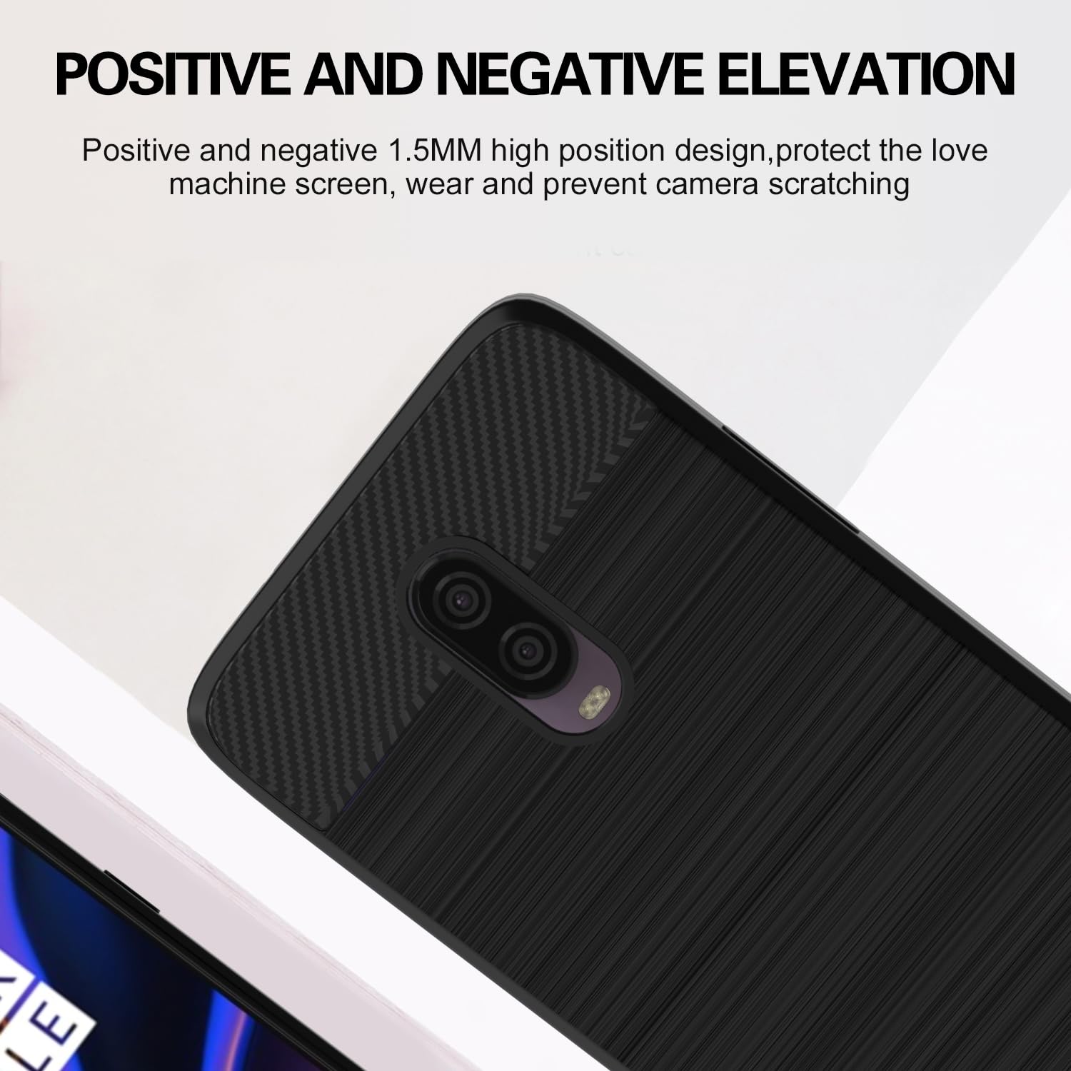 OnePlus 6T Carbon back cover in black by Pikkme – photo 4