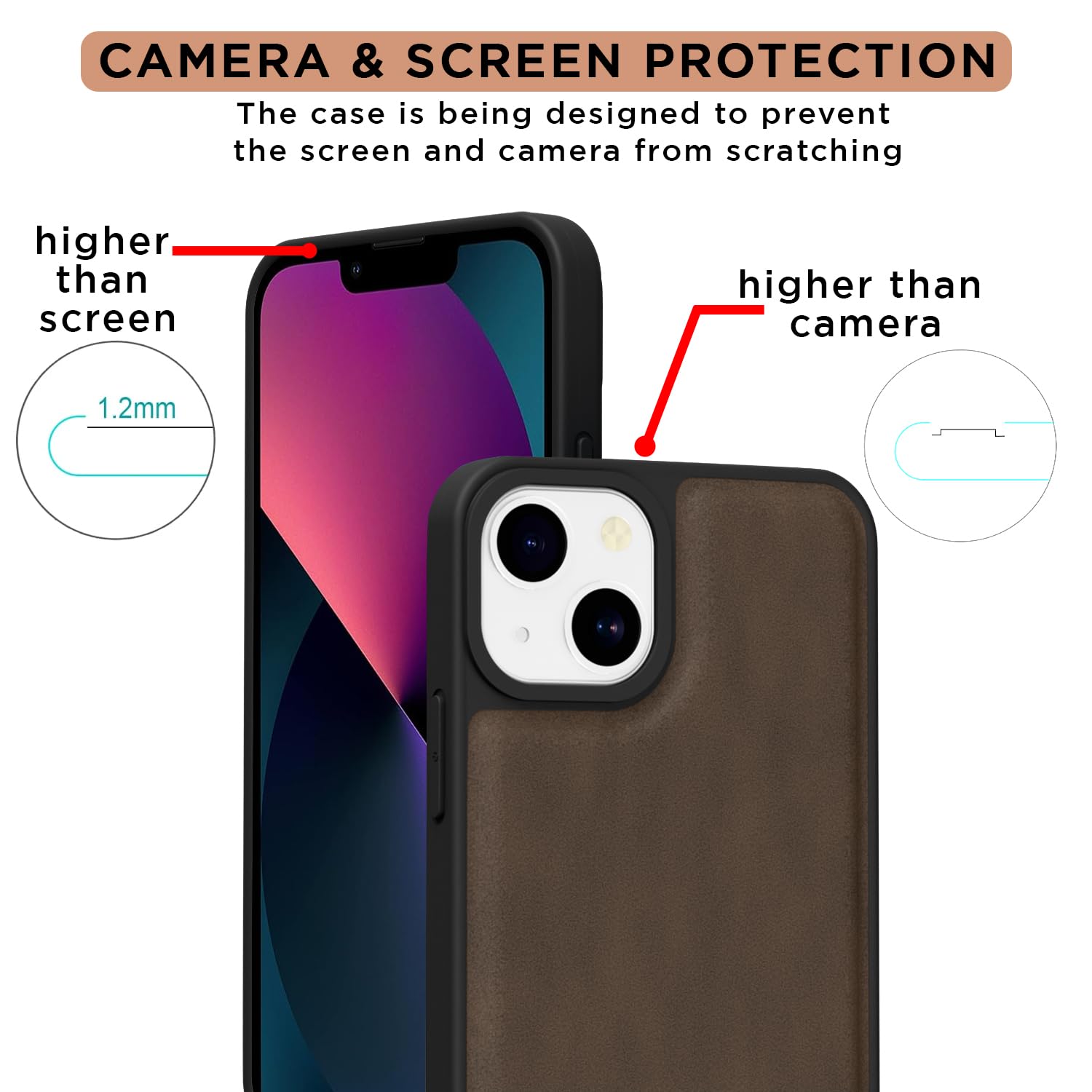 Pikkme iPhone 13 brown mobile back cover – photo 4