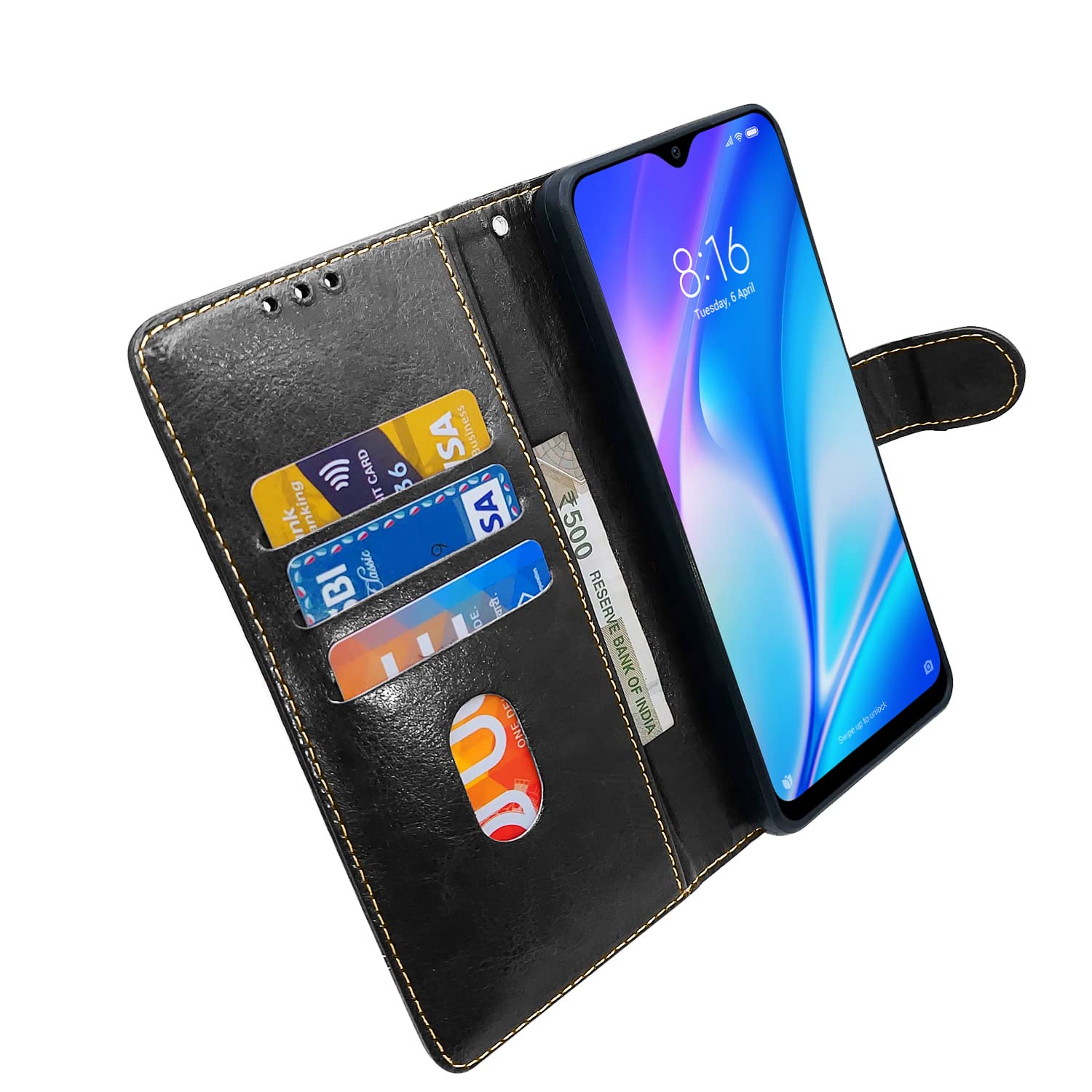 Black & brown flip case for Redmi 8A – Pikkme – photo 4