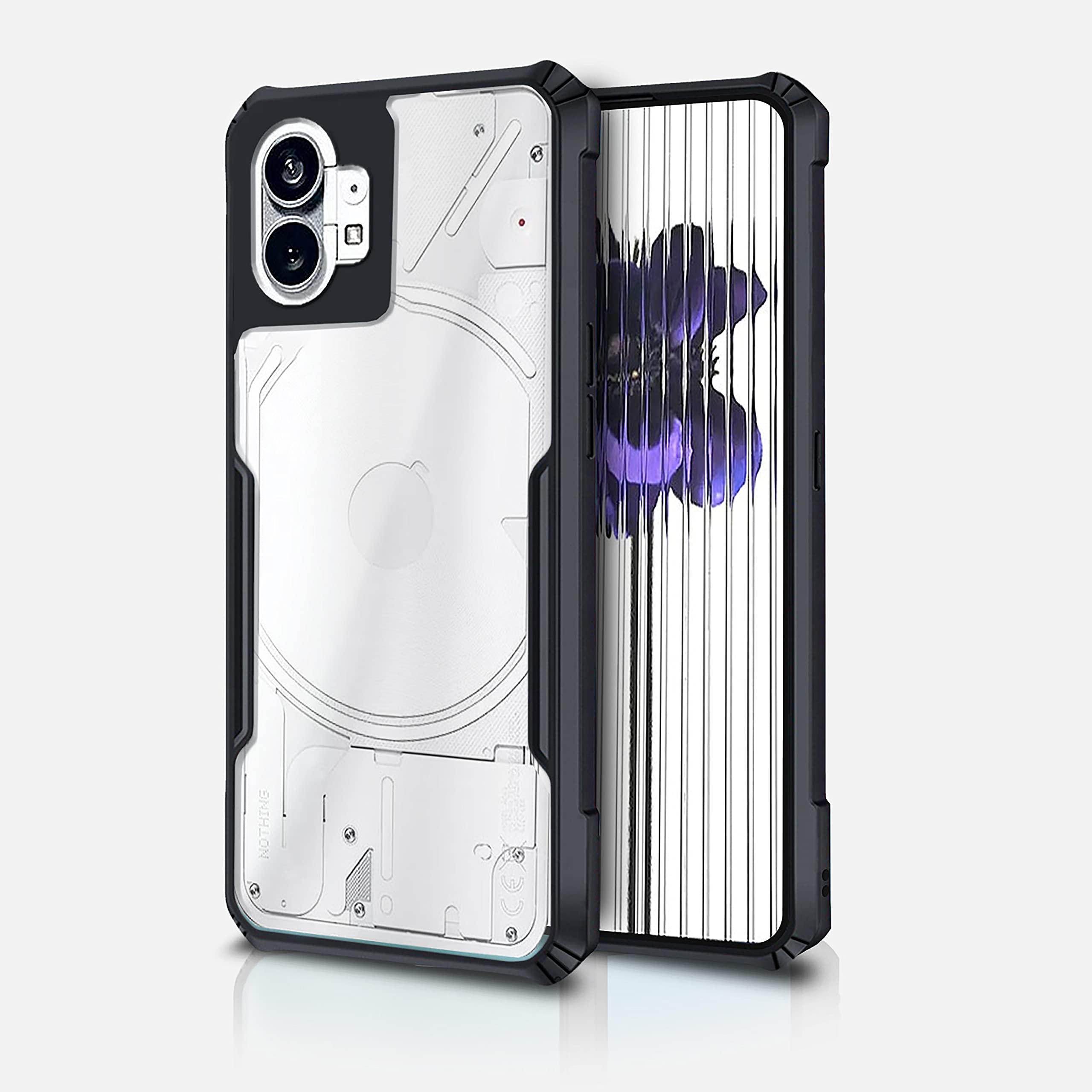 Nothing Phone 1 mobile cover in black by Pikkme